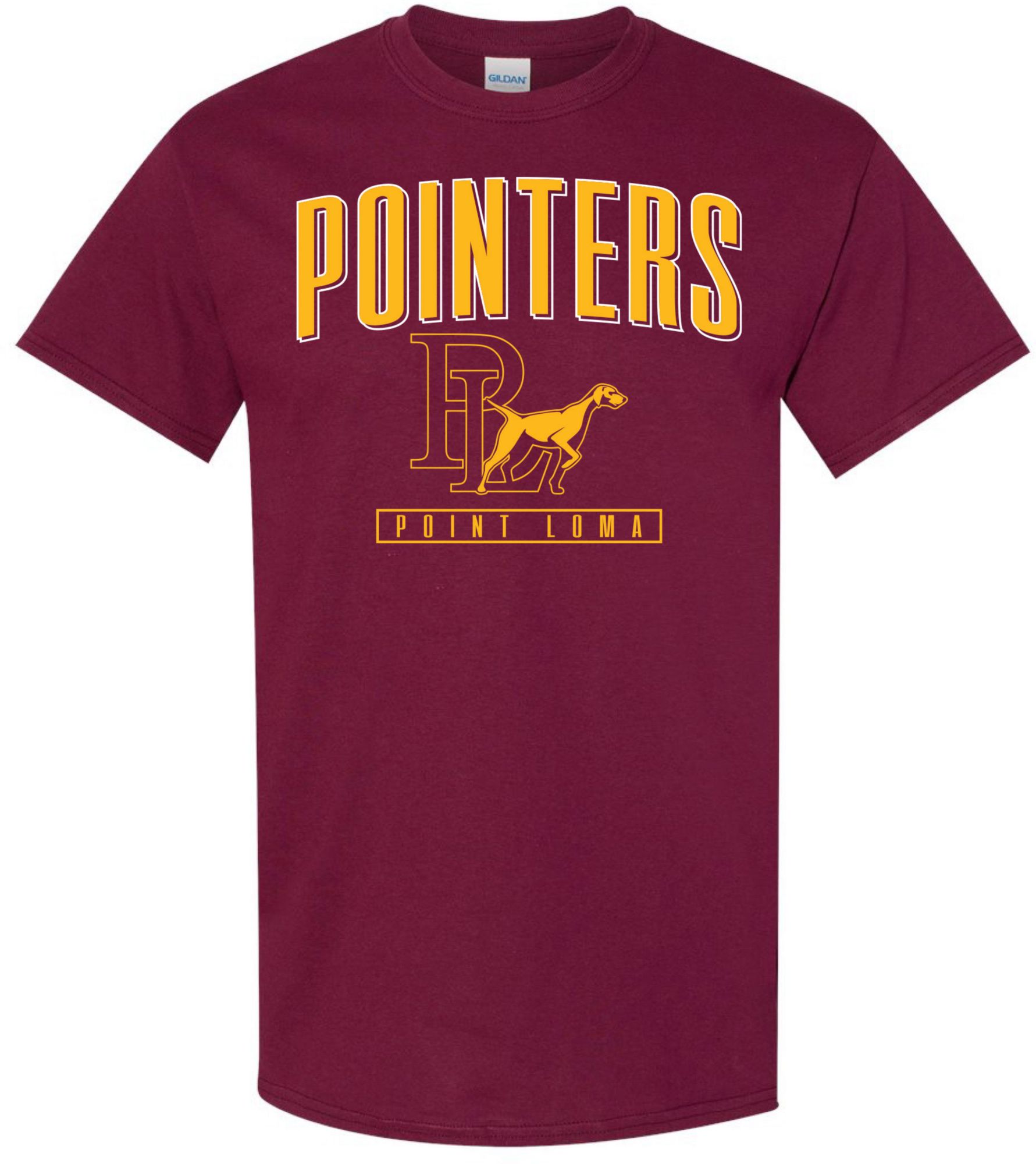 Pel Athletic Men's Point Loma High School Maroon T-Shirt