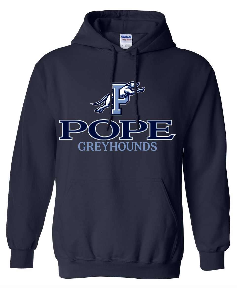Pel Athletic Men's Pope High School Navy Pullover Hoodie