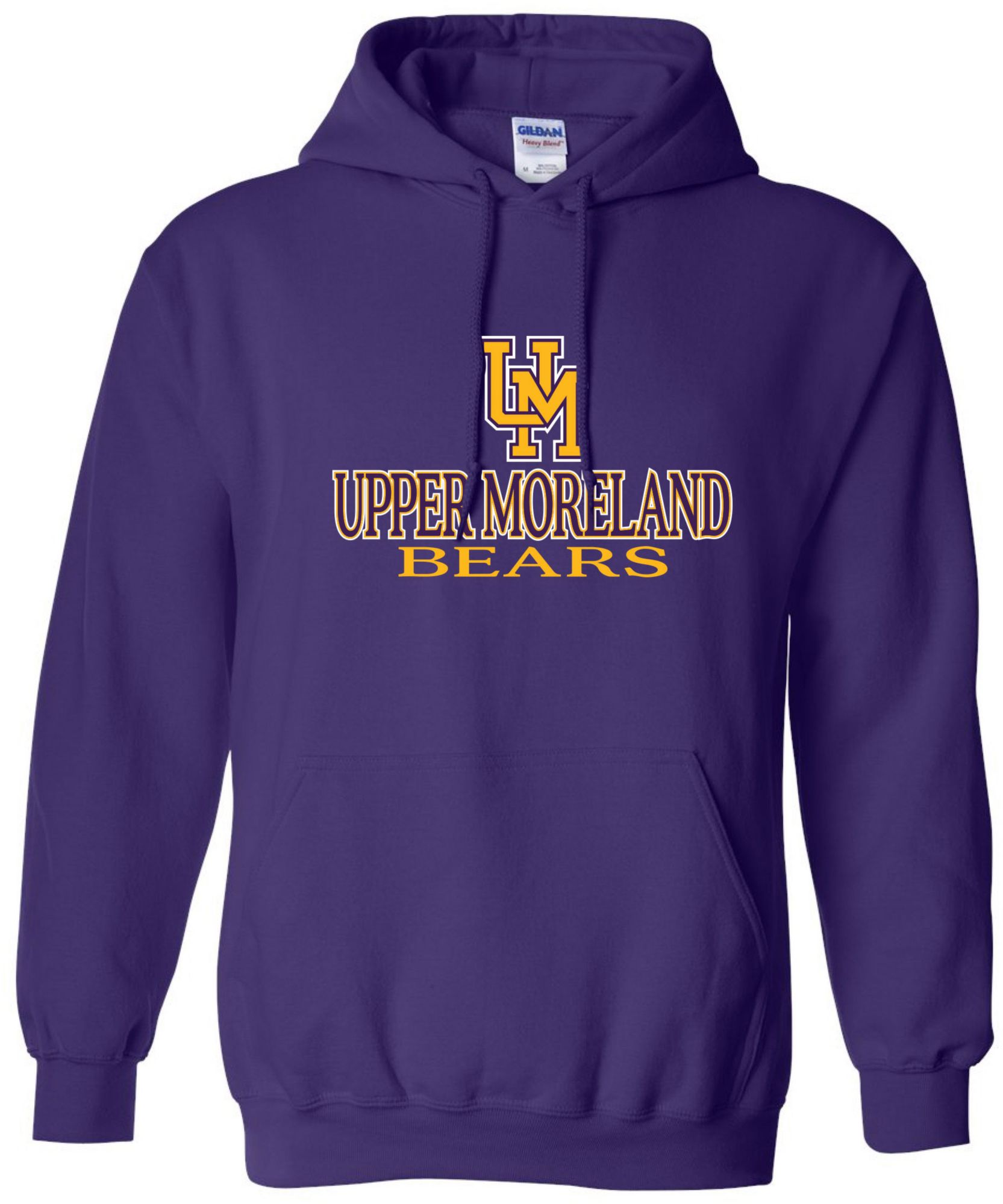 Pel Athletic Men's Upper Moreland High School Purple Pullover Hoodie