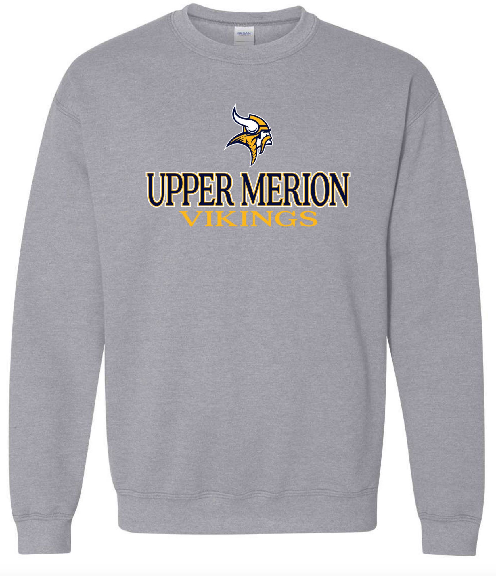 Pel Athletic Men's Upper Merion Area High School Grey Crewneck Sweatshirt