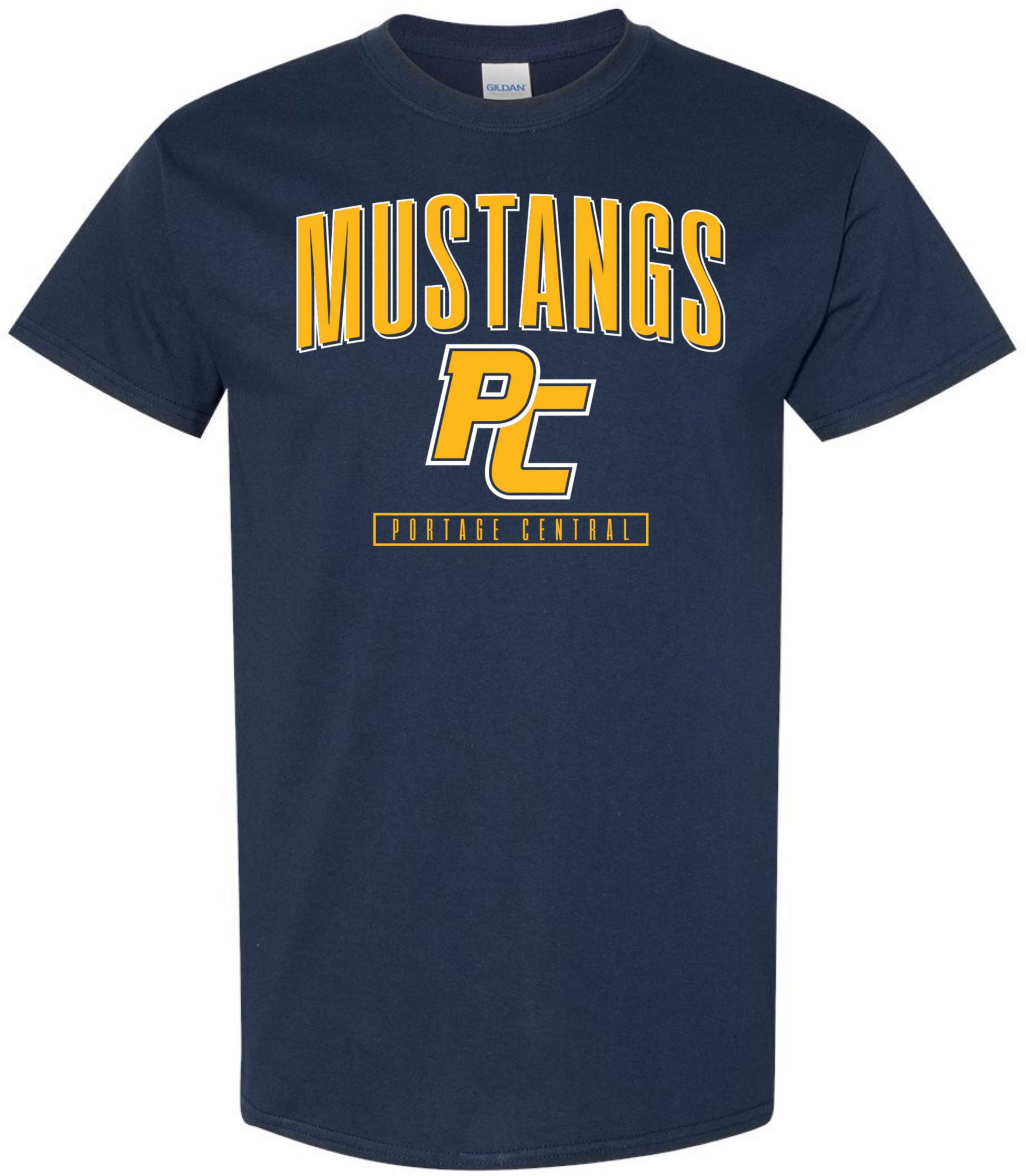 Pel Athletic Men's Portage Central High School Navy T-Shirt