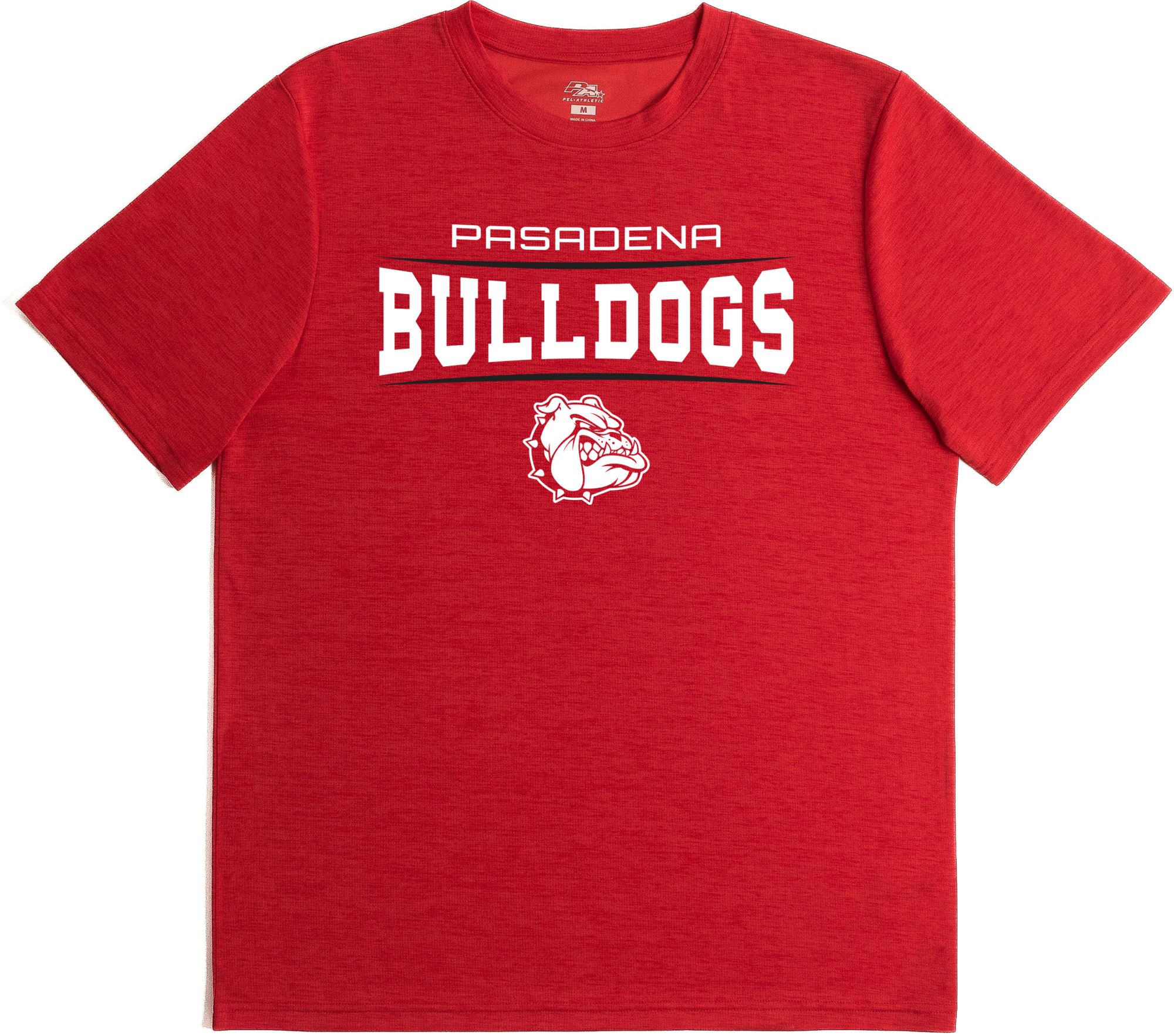 Pel Athletic Men's Pasadena High School Red Performance T-Shirt