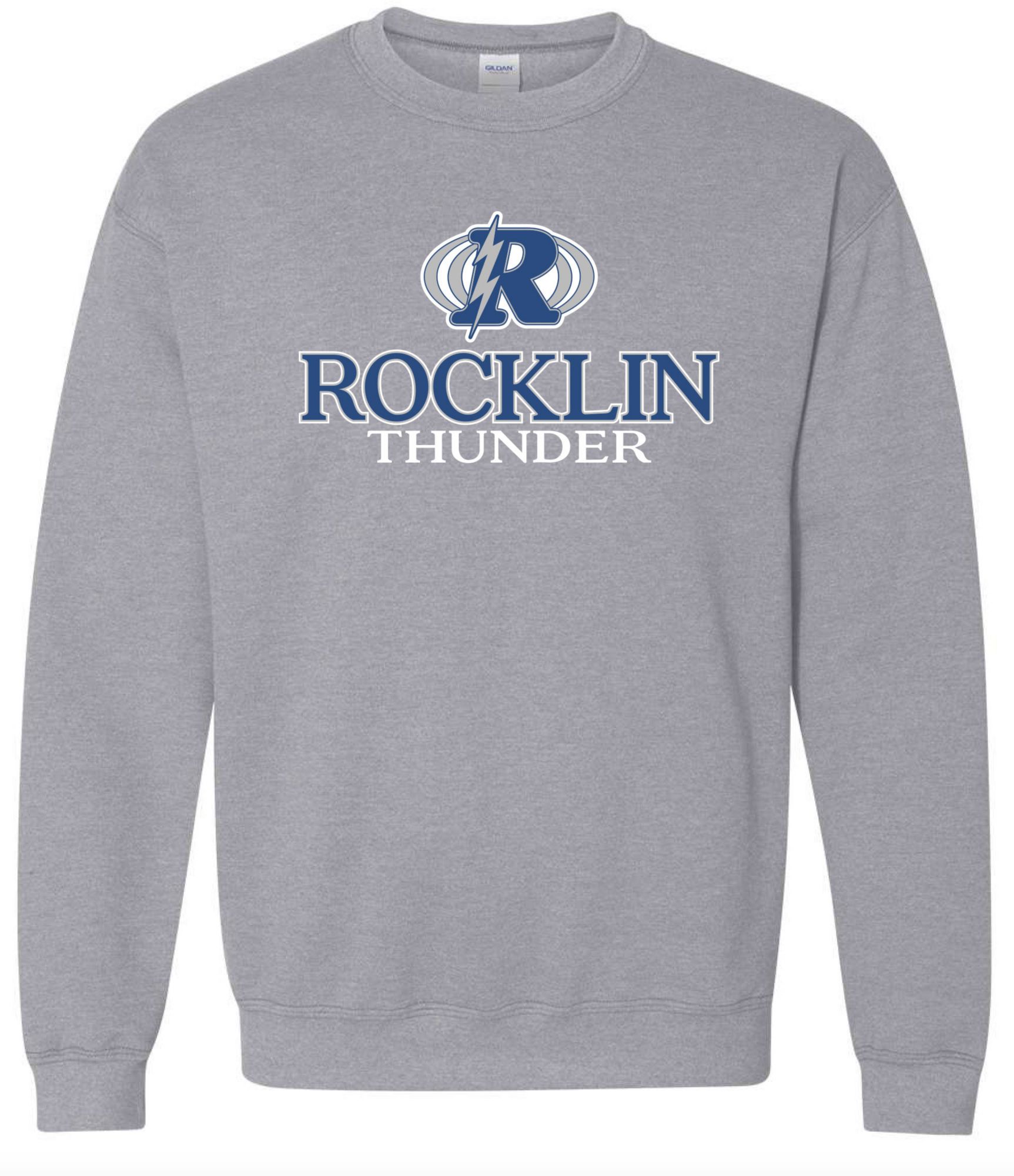 Pel Athletic Men's Rocklin High School Grey Crewneck Sweatshirt