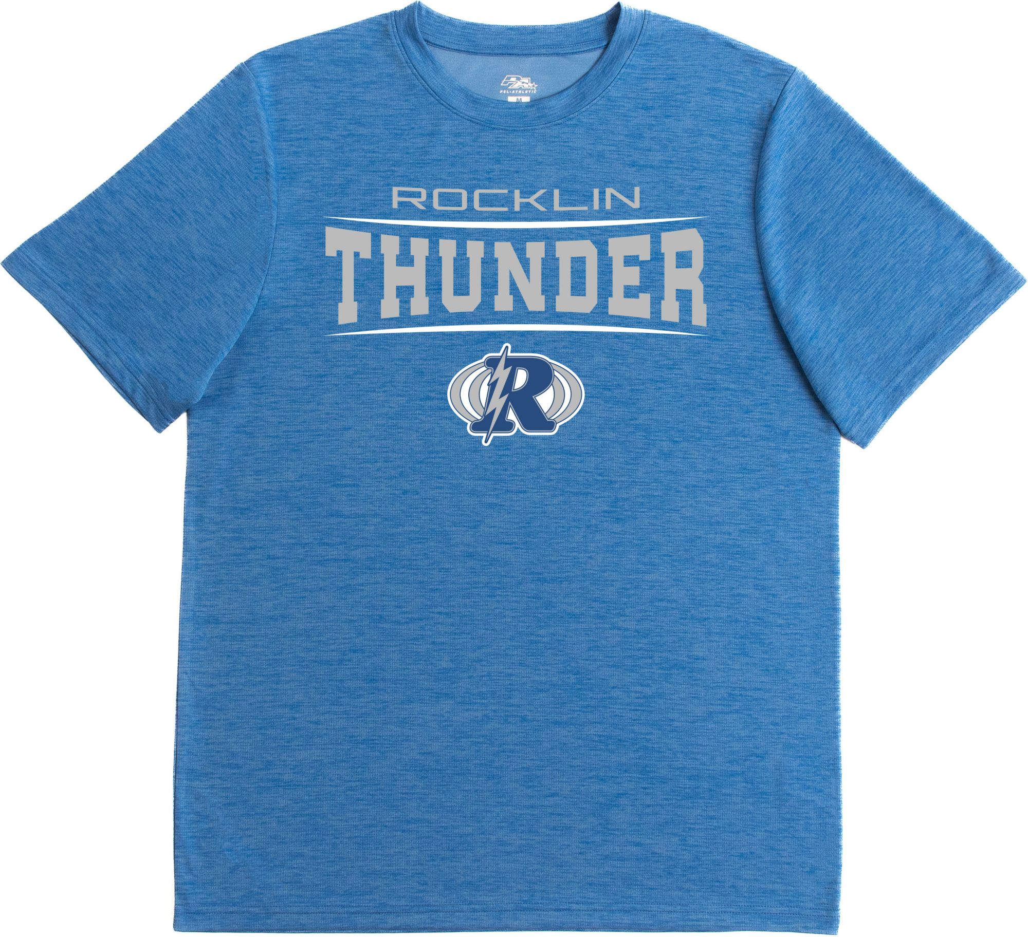 Pel Athletic Men's Rocklin High School Blue Performance T-Shirt