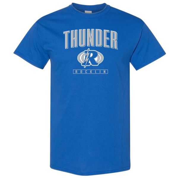 Pel Athletic Men's Rocklin High School Blue T-Shirt