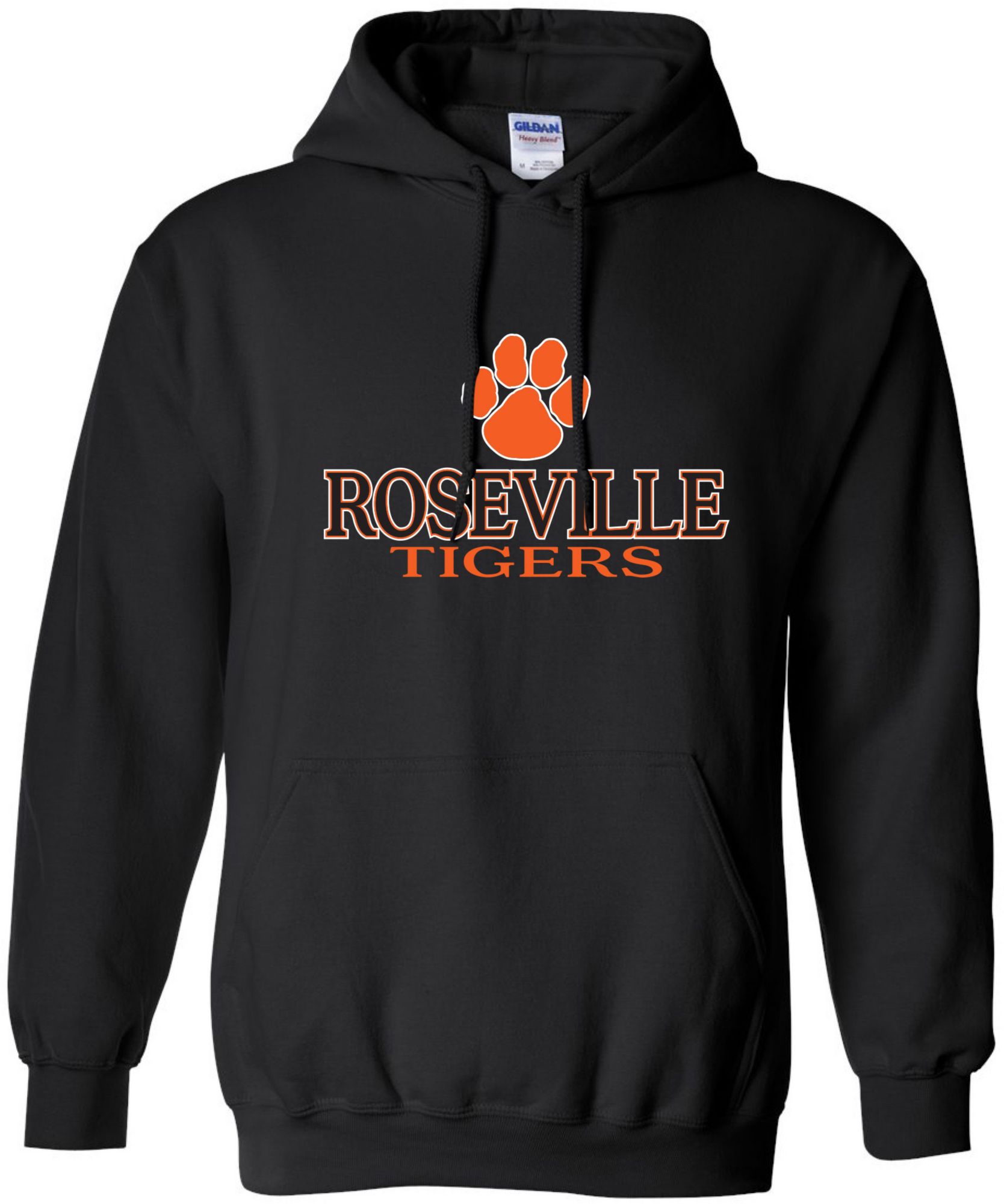 Pel Athletic Men's Roseville High School Black Pullover Hoodie