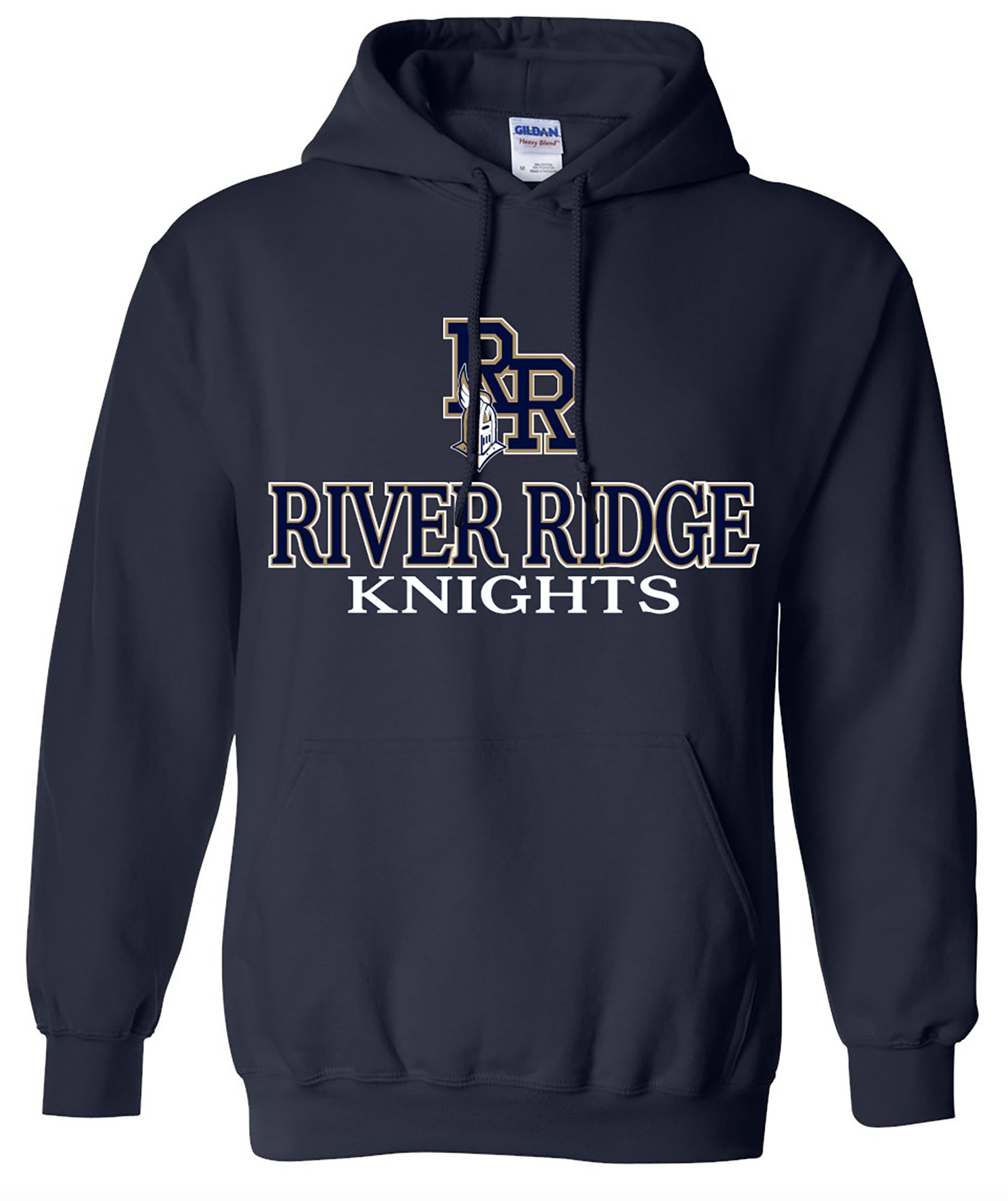Pel Athletic Men's River Ridge High School Navy Pullover Hoodie