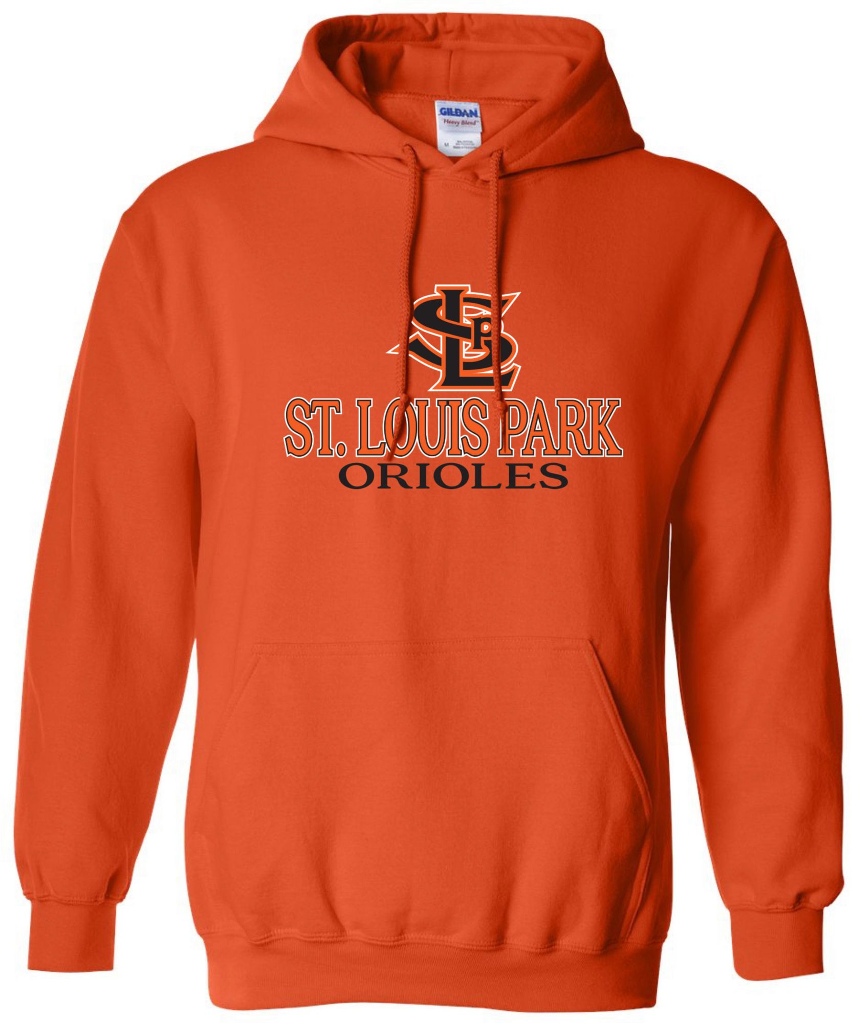 Pel Athletic Men's Saint Louis Park High School Orange Pullover Hoodie