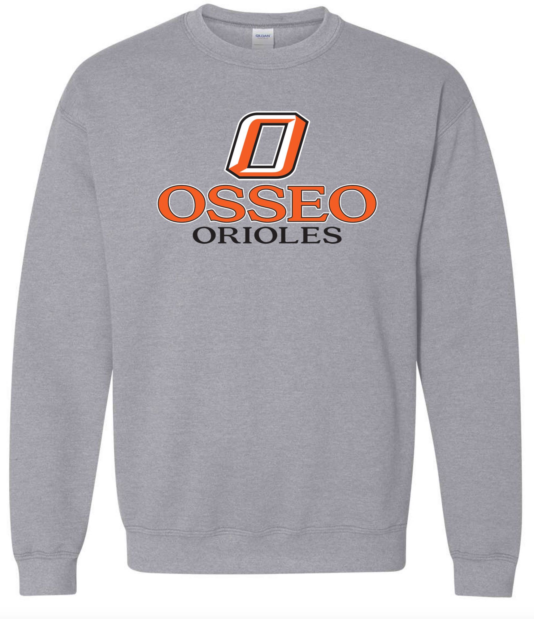 Pel Athletic Men's Osseo High School Grey Crewneck Sweatshirt
