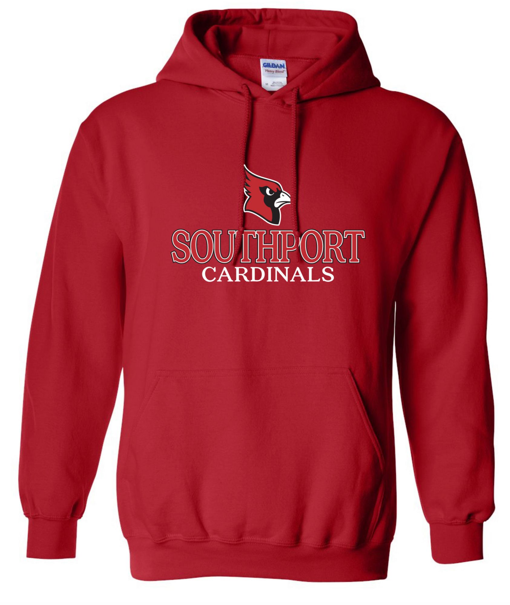 Pel Athletic Men's Southport High School Red Pullover Hoodie