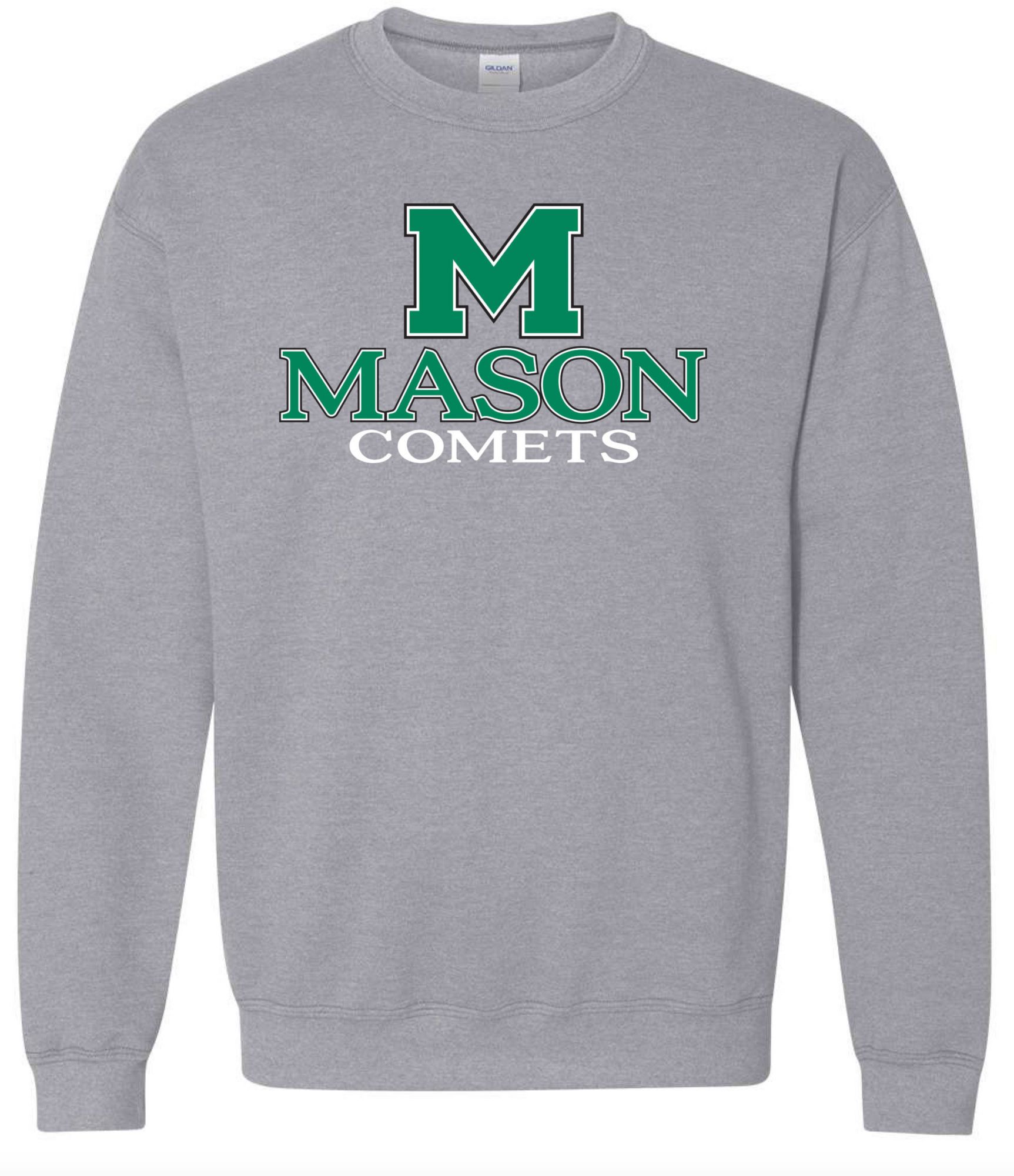 Pel Athletic Men's William Mason High School Grey Crewneck Sweatshirt