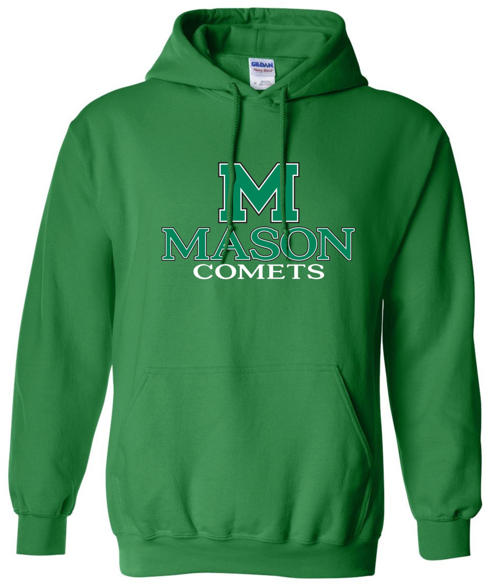 Pel Athletic Men's William Mason High School Green Pullover Hoodie