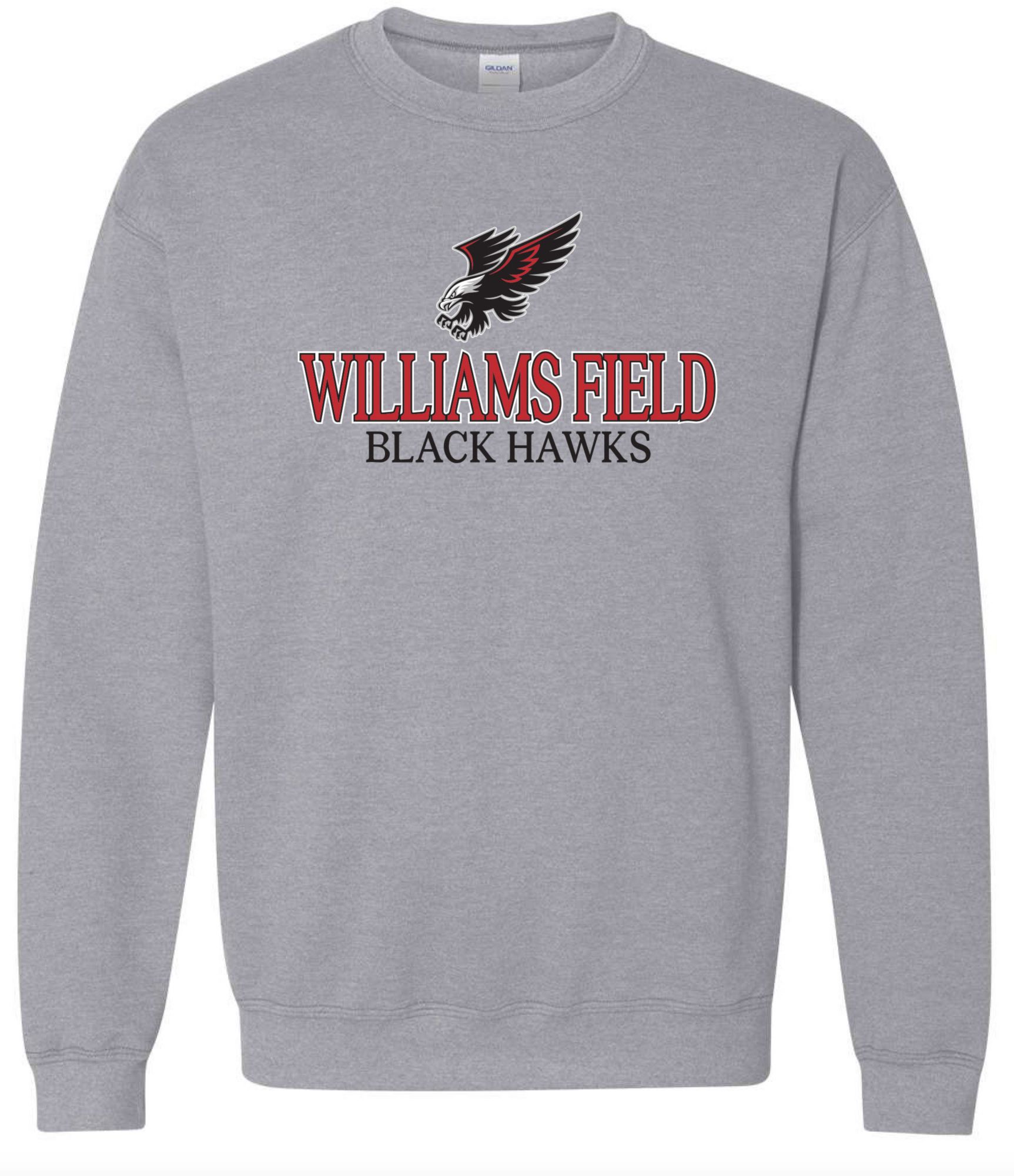 Pel Athletic Men's Williams Field High School Grey Crewneck Sweatshirt