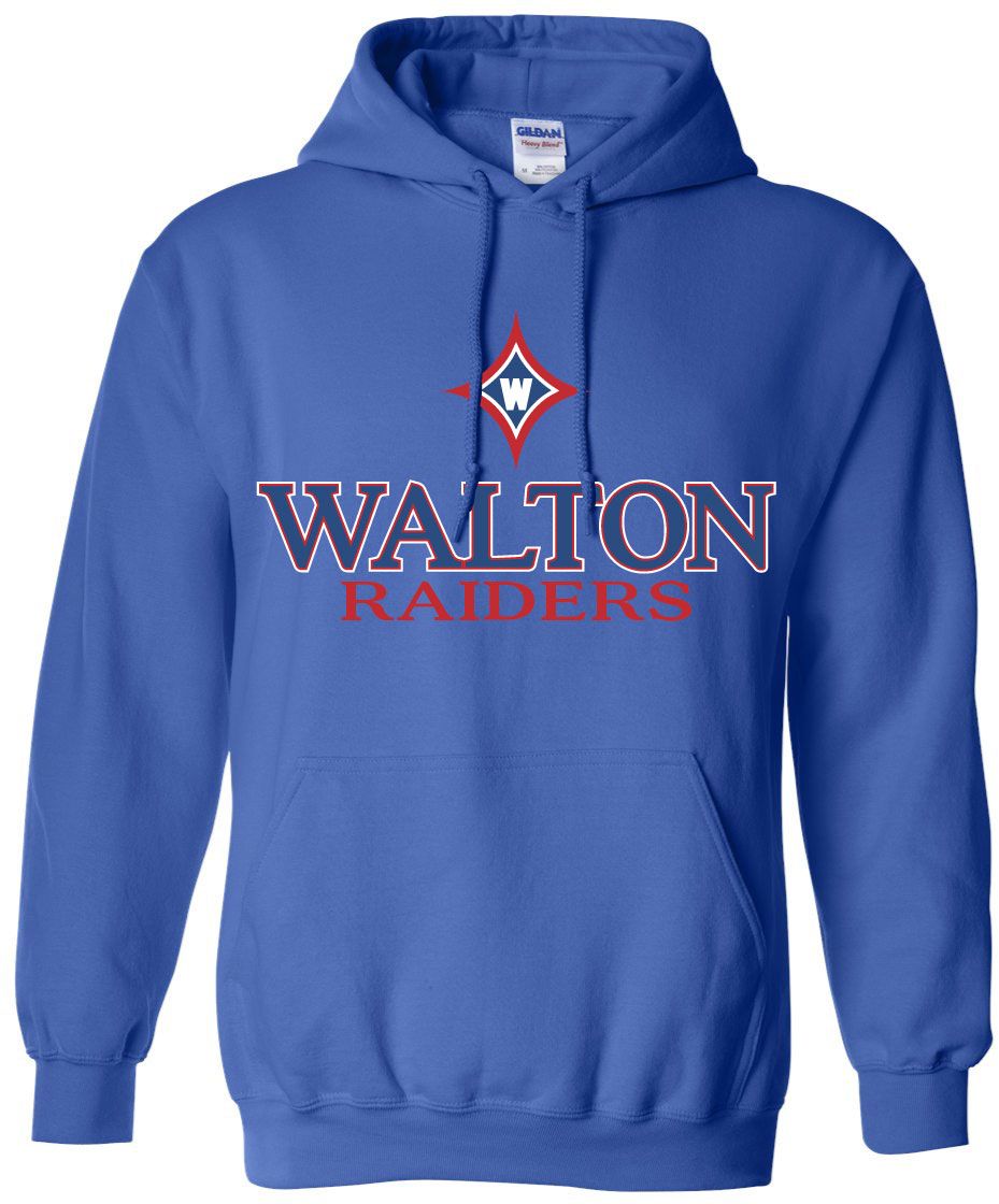 Pel Athletic Men's Walton High School Blue Pullover Hoodie