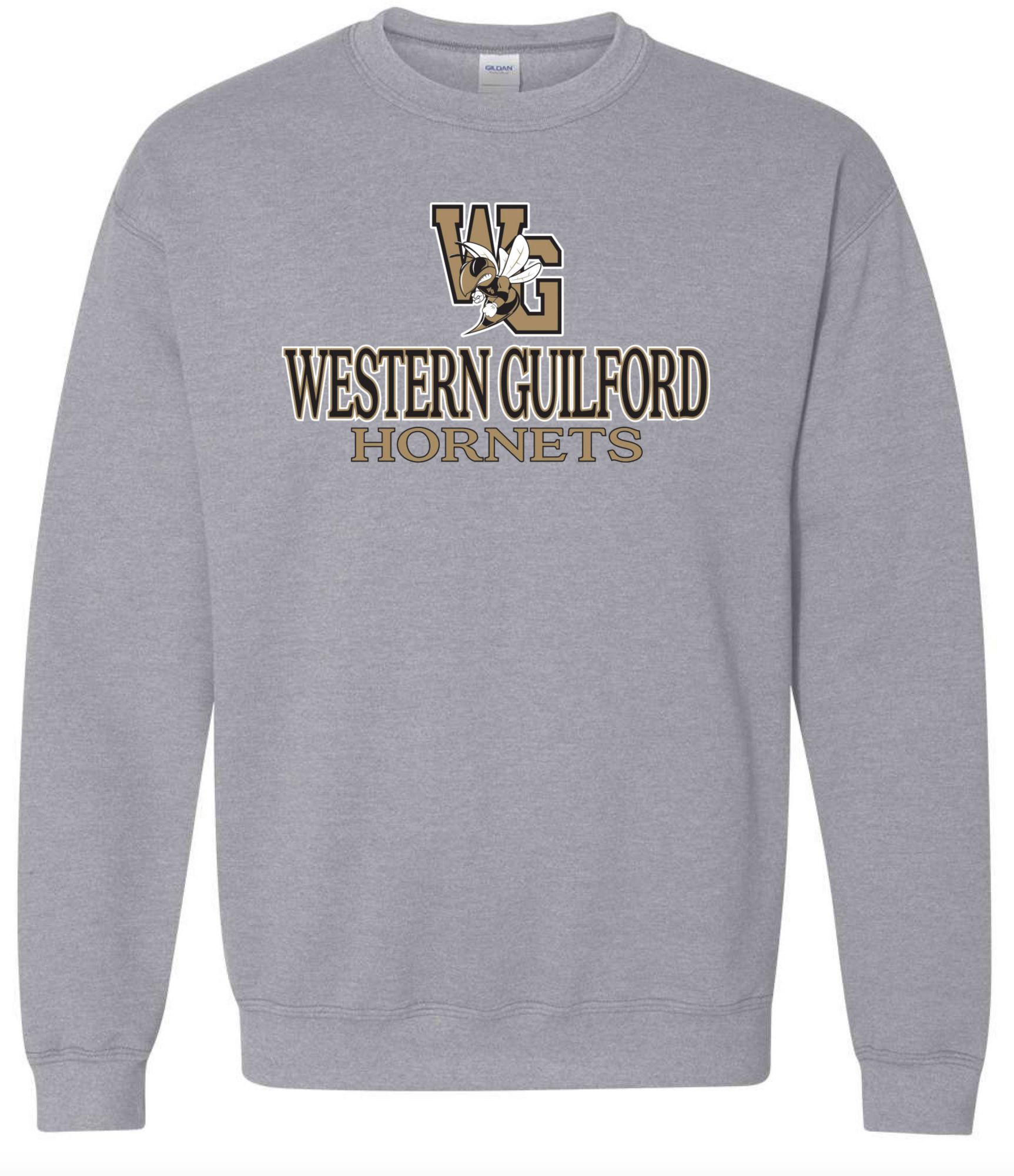 Pel Athletic Men's Walnut Grove High School Grey Crewneck Sweatshirt