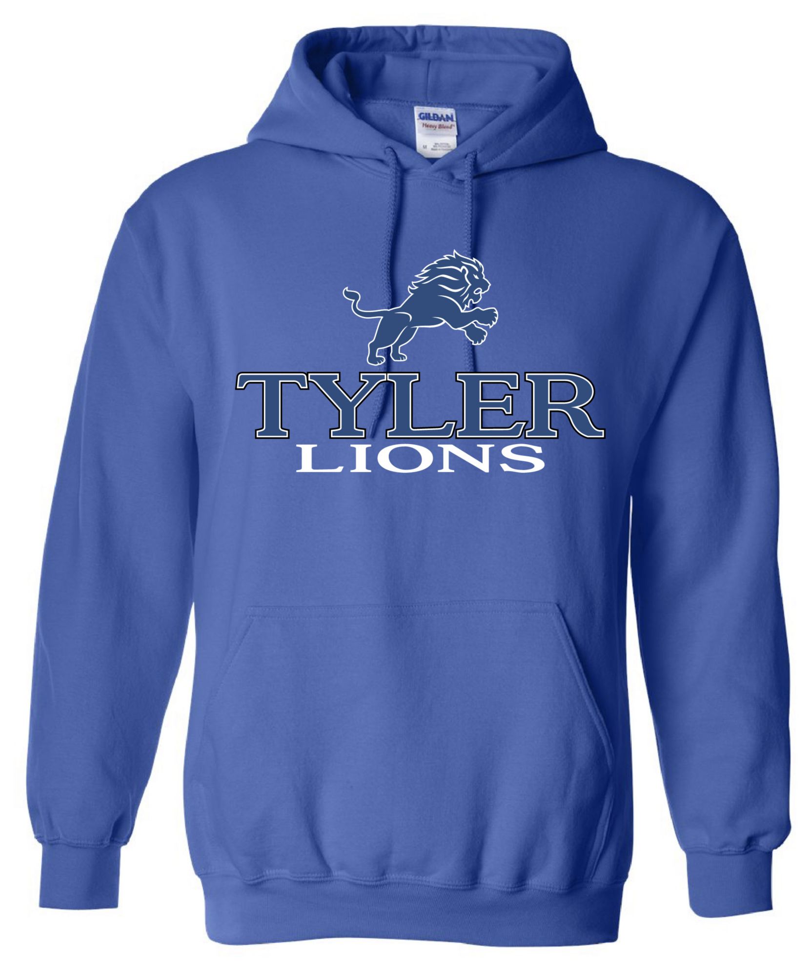 Pel Athletic Men's Tyler High School Royal Pullover Hoodie