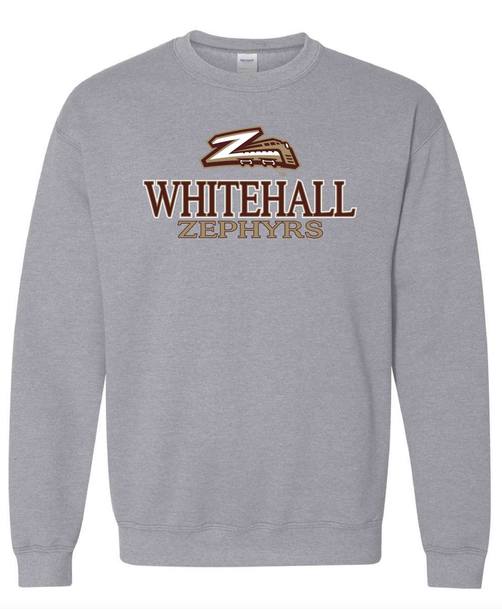 Pel Athletic Men's Whitehall High School Grey Crewneck Sweatshirt