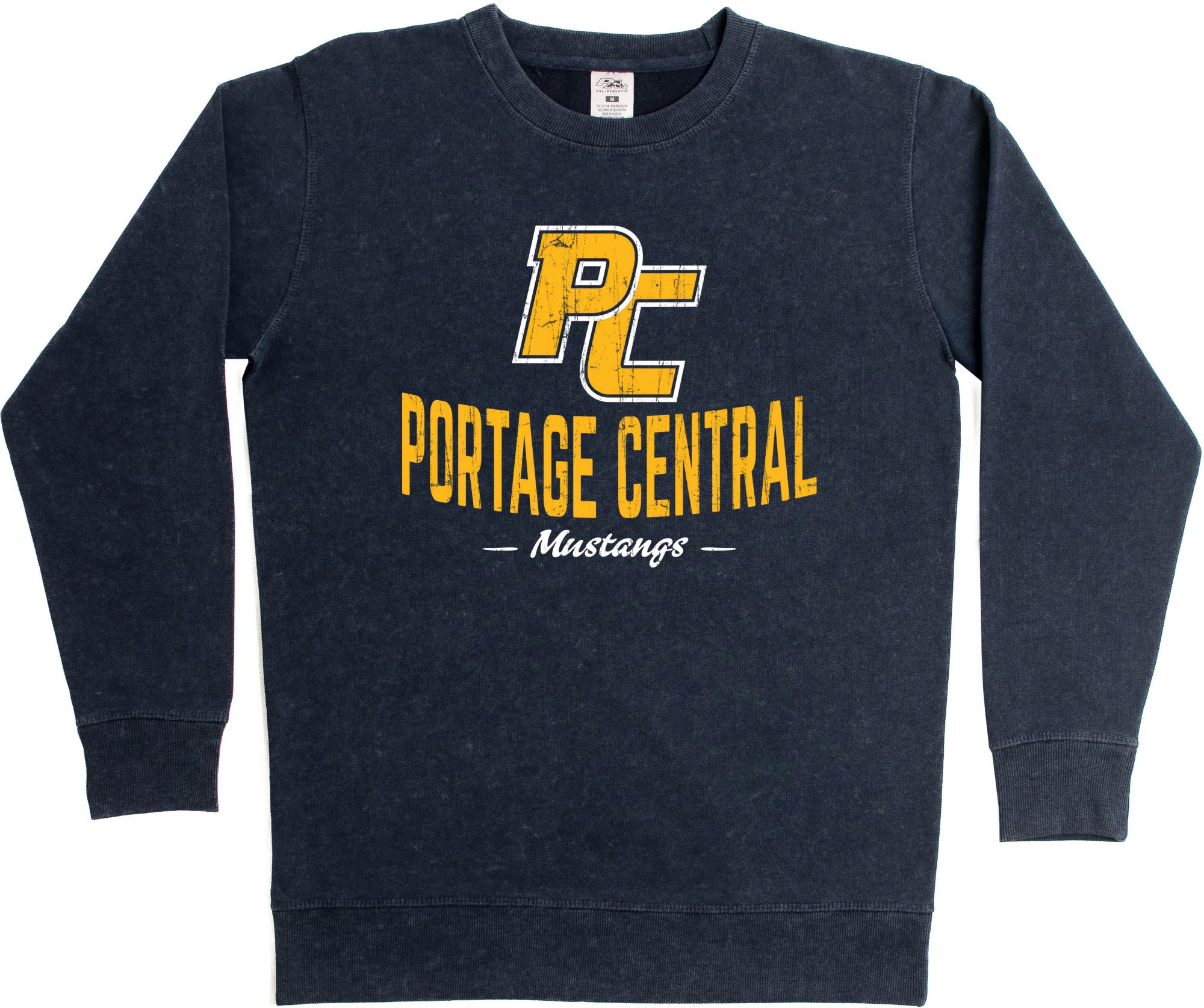 Pel Athletic Women's Portage Central High School Navy Crewneck Sweatshirt