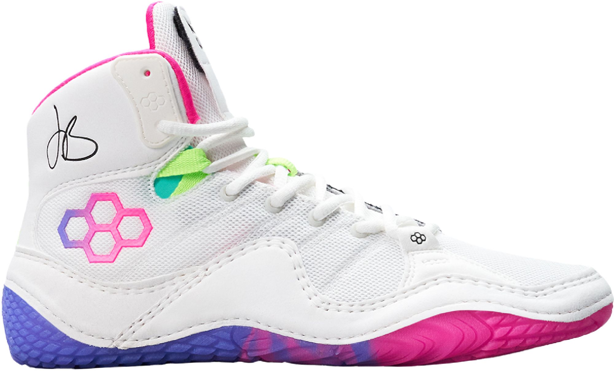 RUDIS Jordan Burrough JB1 Wrestling Shoes, M7.5/W9, White/Multi