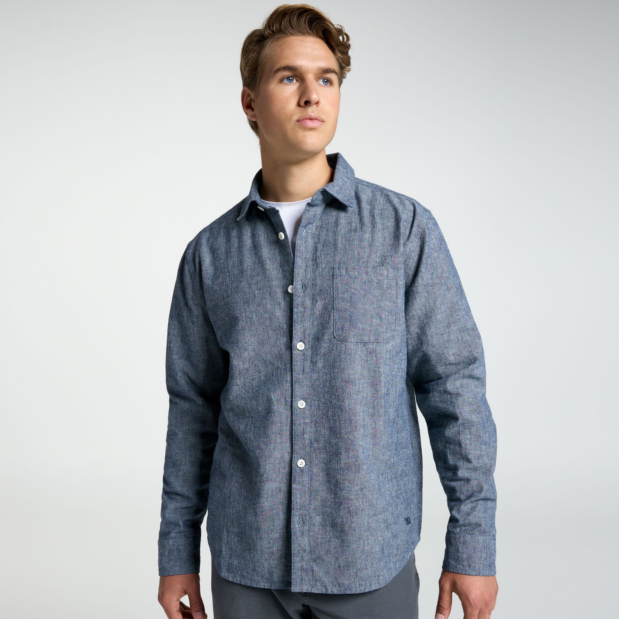 VRST Men's Limitless Pique Long Sleeve Button Up Shirt
