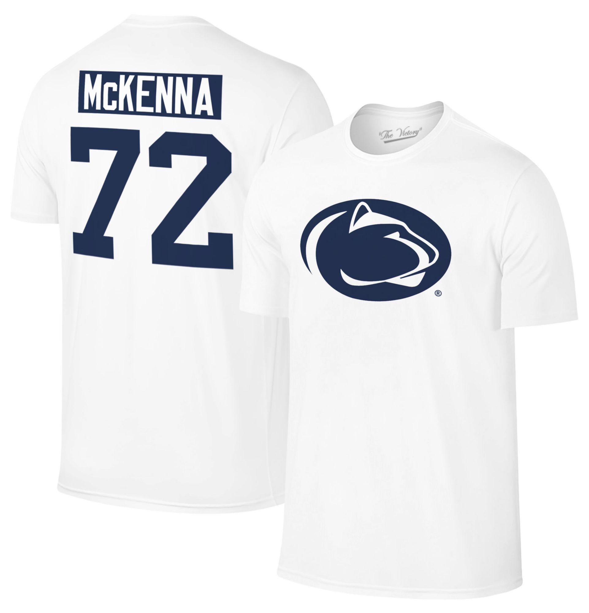Retro Brand Men's Penn State Nittany Lions Gavin McKenna #72 White T-Shirt