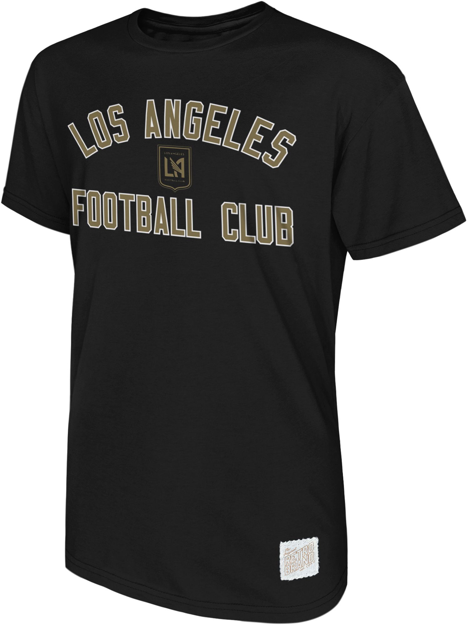 Retro Brand Youth Los Angeles FC Black Team Logo Home T-Shirt