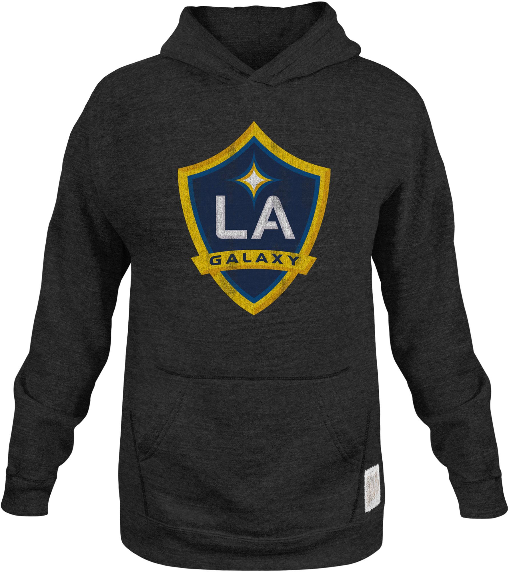 Retro Brand Youth Los Angeles Galaxy Black Team Logo Home Hoodie