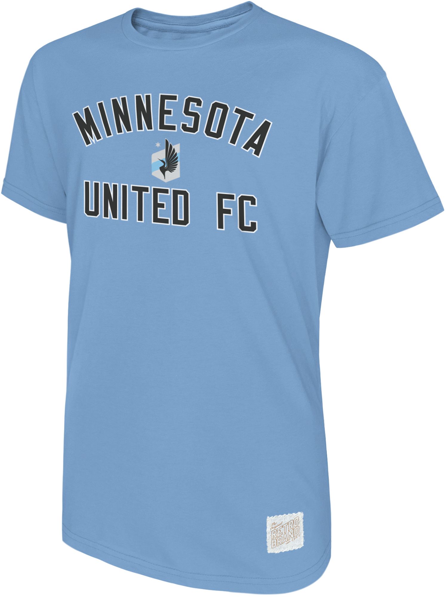 Retro Brand Youth Minnesota United FC Light Blue Team Logo Home T-Shirt