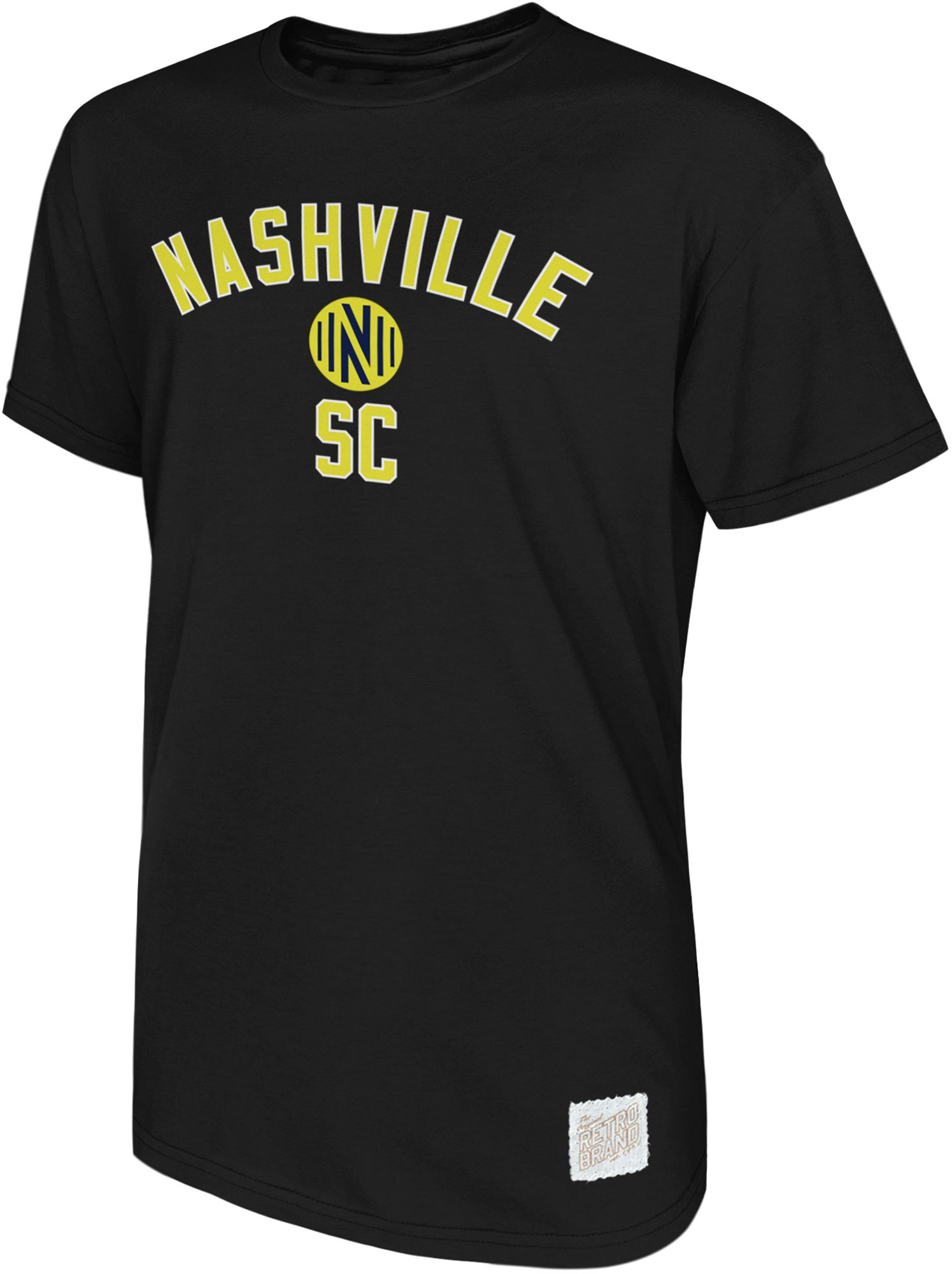Retro Brand Youth Nashville SC Black Team Logo Home T-Shirt