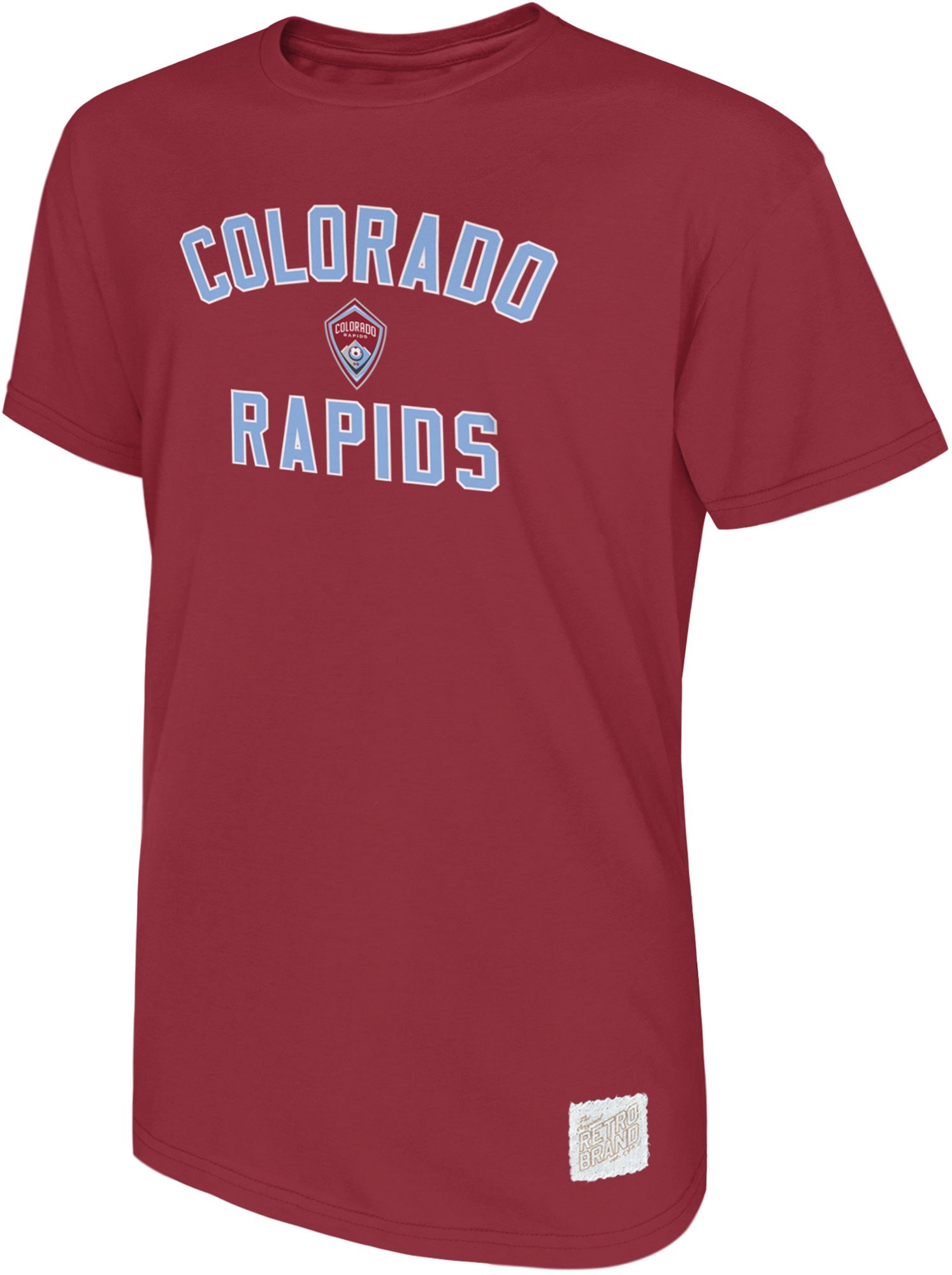 Retro Brand Youth Colorado Rapids Garnet Team Logo Home T-Shirt