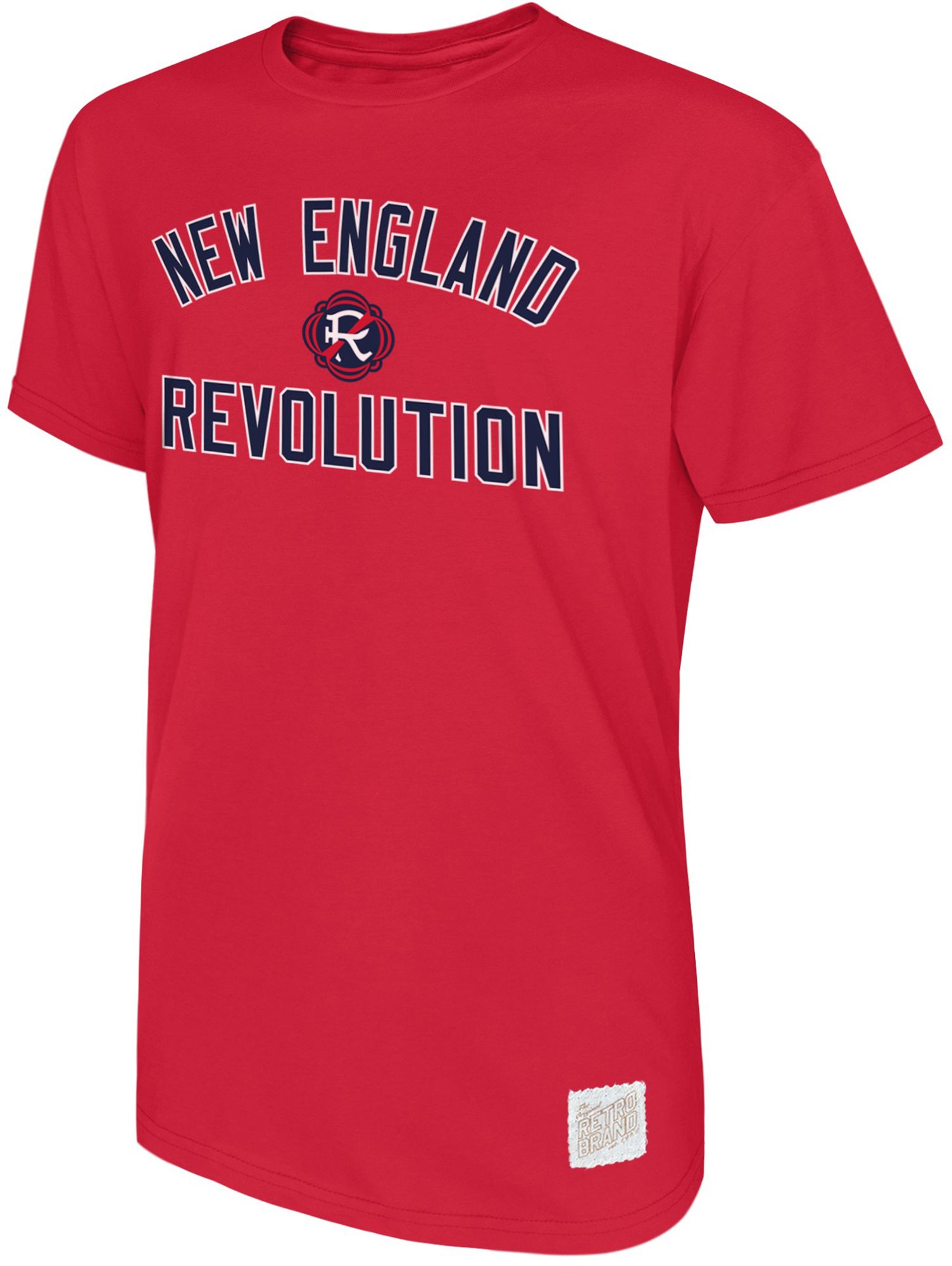 Retro Brand Youth New England Revolution Red Team Logo Home T-Shirt