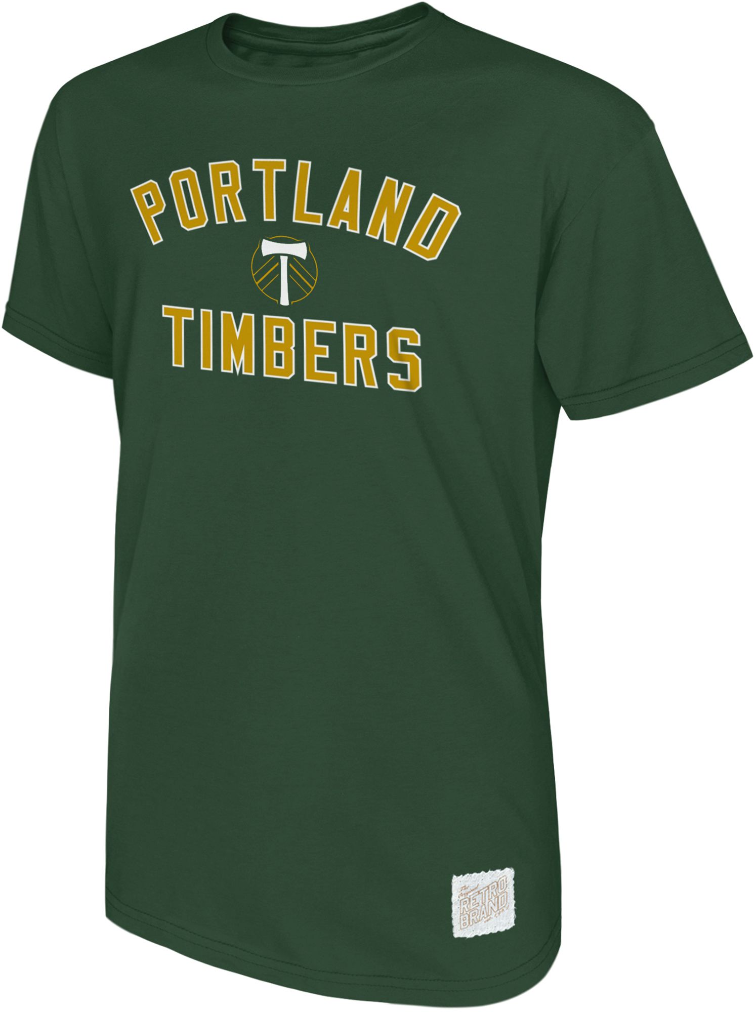 Retro Brand Youth Portland Timbers Forest Green Team Logo Home T-Shirt