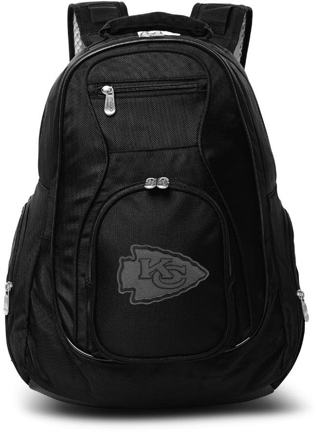 Mojo Licensing Kansas City Chiefs Black Tonal Logo Backpack