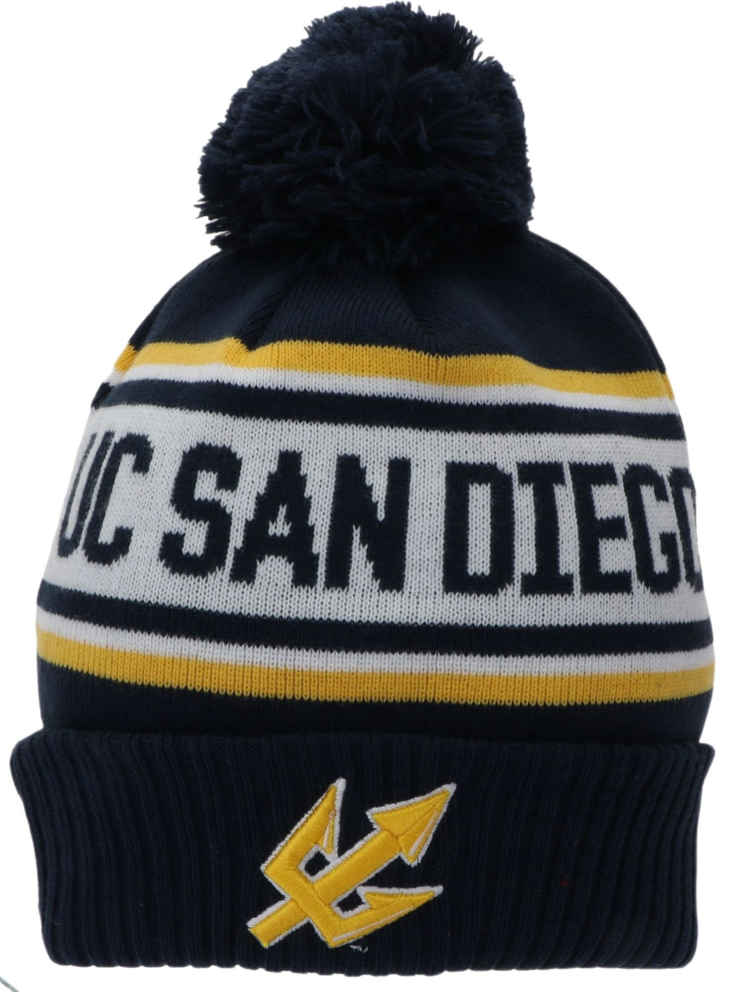 League-Legacy Adult UC San Diego Tritons Navy Pom Knit Beanie