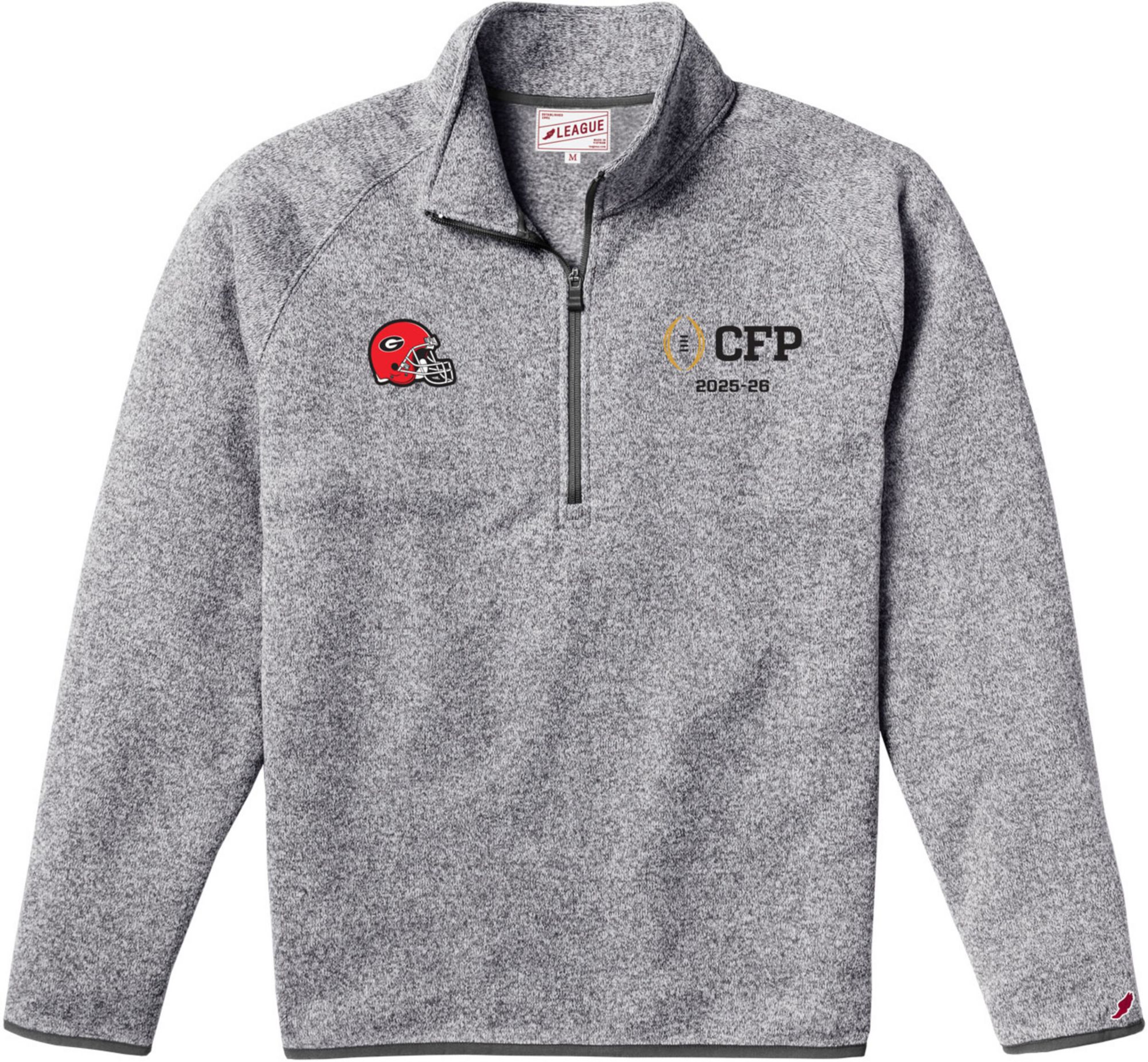 League-Legacy Adult 2025-26 College Football Playoff Georgia Bulldogs Fleece Quarter-Zip