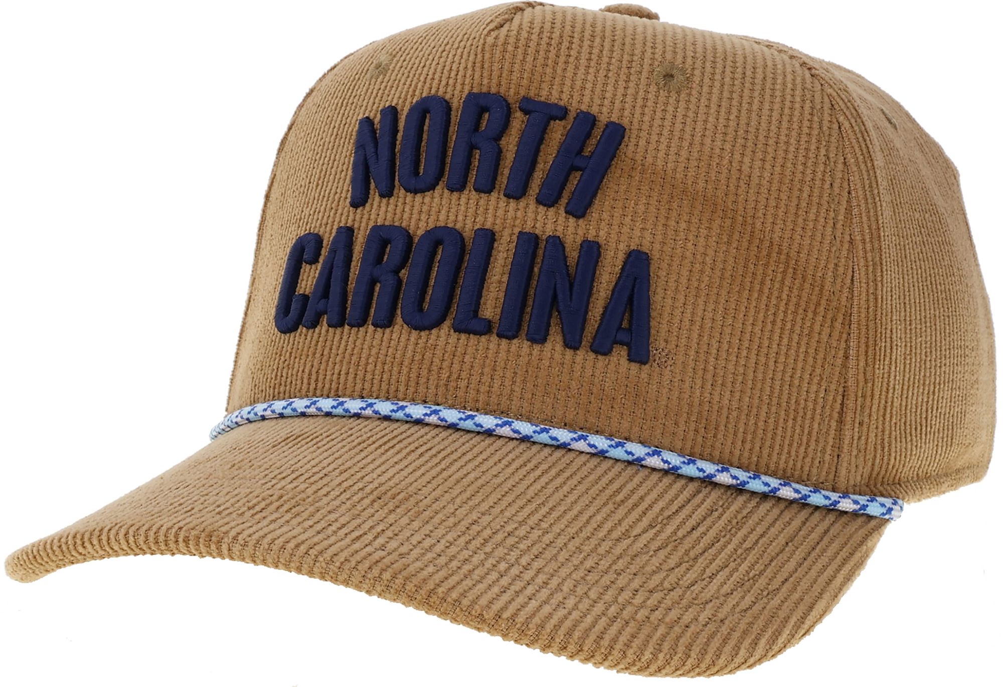 League-Legacy Adult North Carolina Tar Heels Khaki Corduroy Roadie Hat