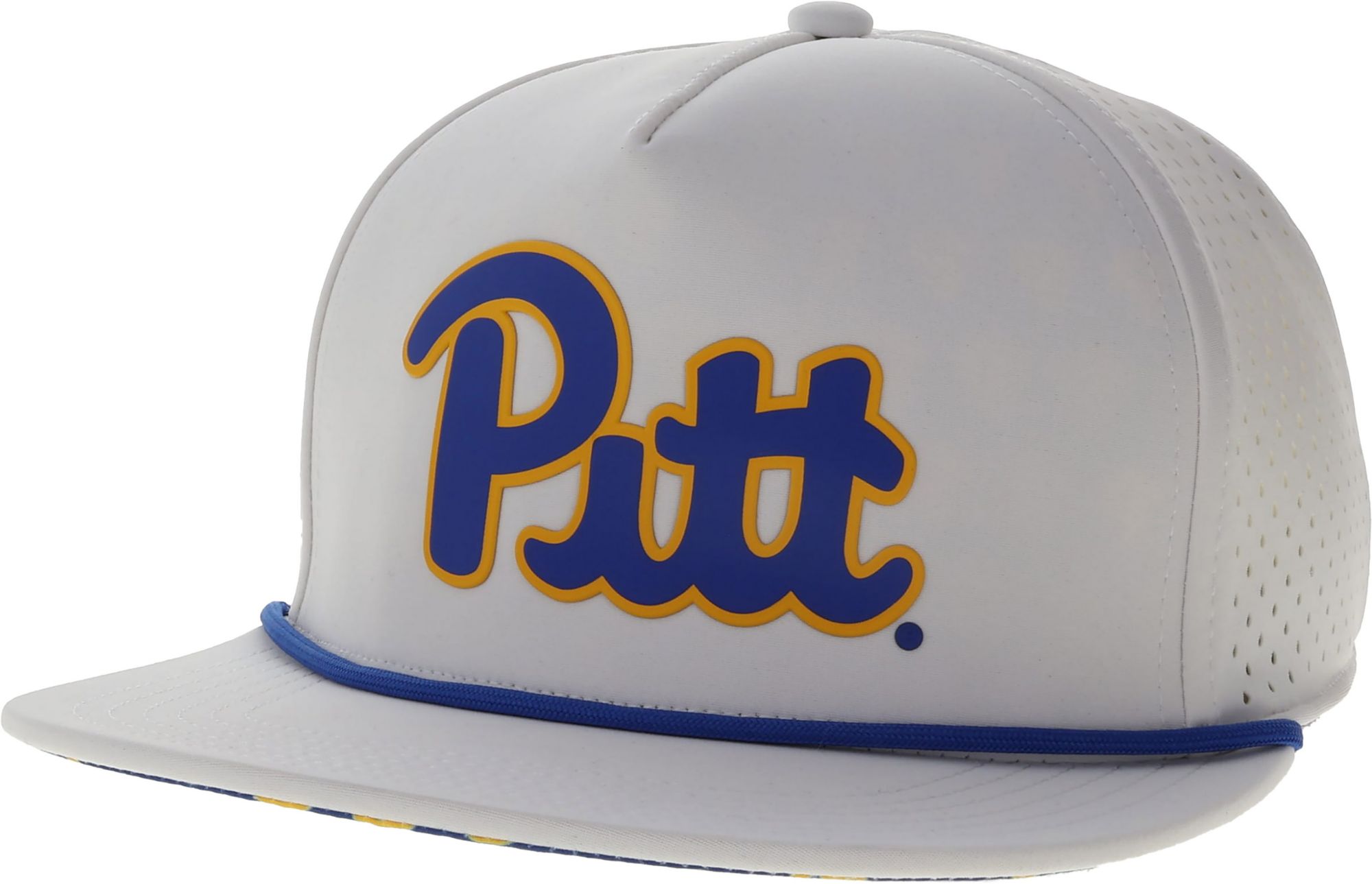 League-Legacy Adult Pitt Panthers White Country Clubber Under Visor Snapback Hat
