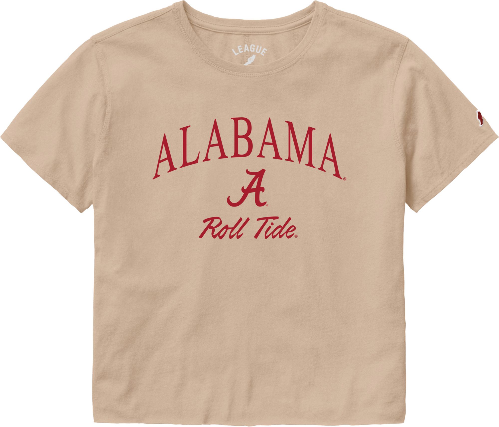 League-Legacy Women's Alabama Crimson Tide Tan Clothesline Short Sleeve T-Shirt