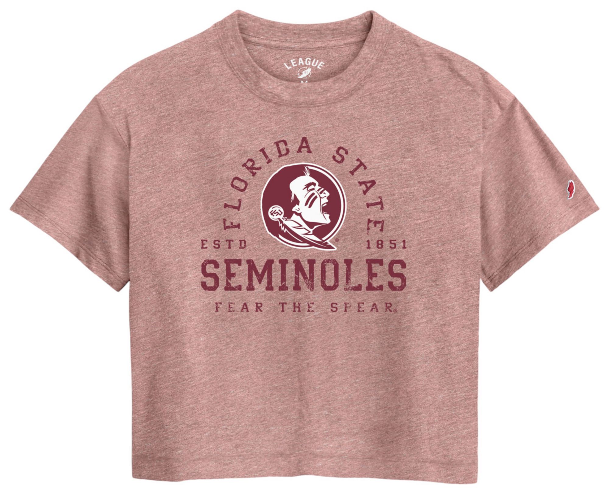 League-Legacy Women's Florida State Seminoles Pink Intramural Midi T-Shirt