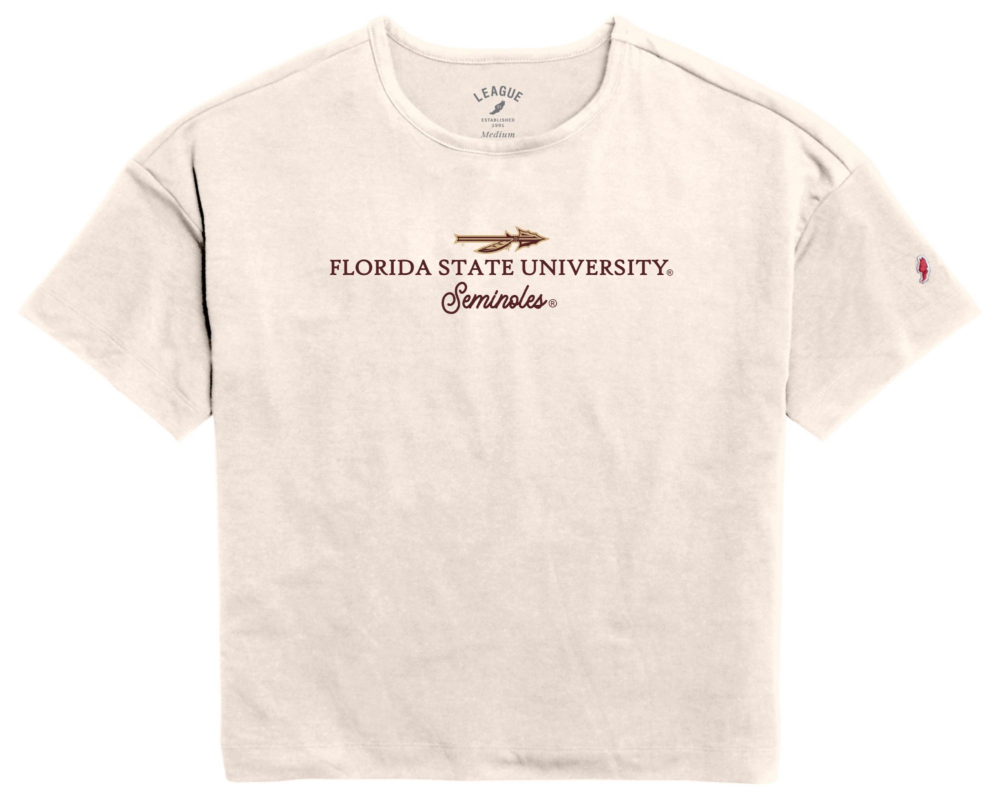 League-Legacy Women's Florida State Seminoles Ivory All Day T-Shirt