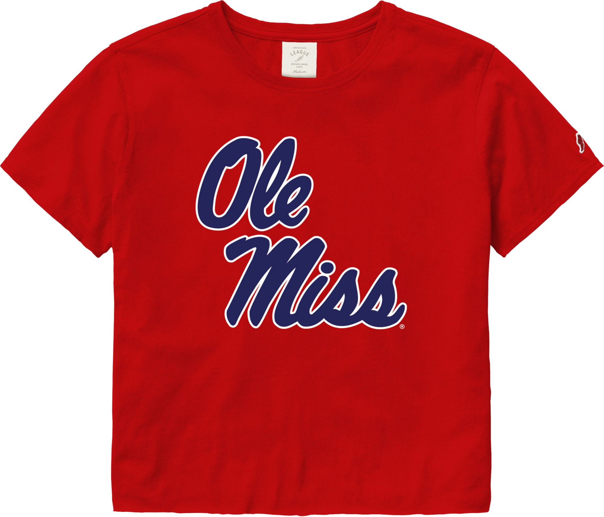 League-Legacy Women's Ole Miss Rebels Script Red T-Shirt