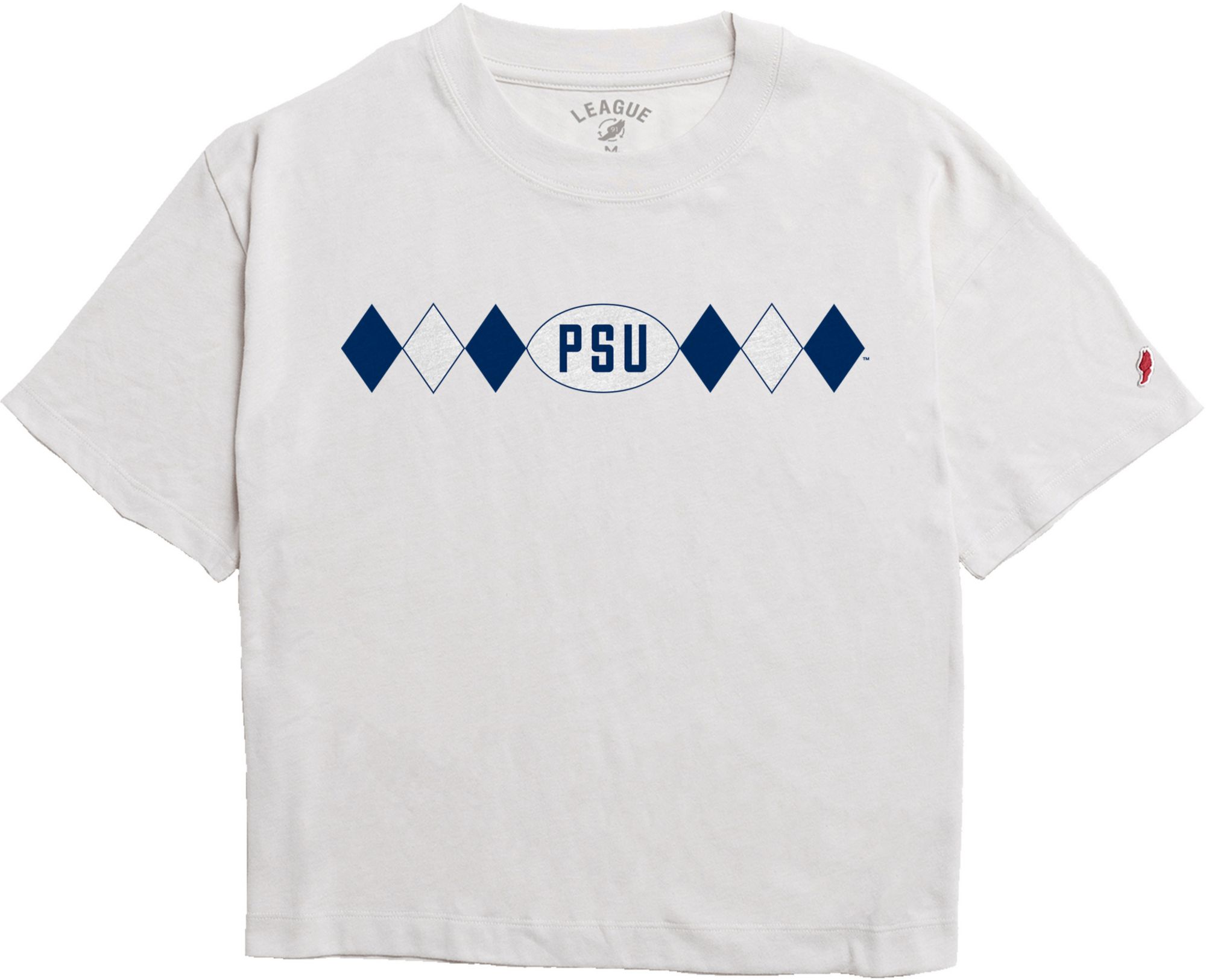 League-Legacy Women's Penn State Nittany Lions Grey Argyle Midi T-Shirt