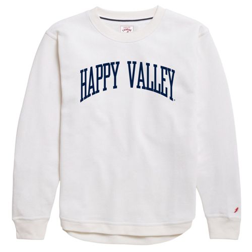 chicka-d Women's Penn State Nittany Lions White Corded Crew