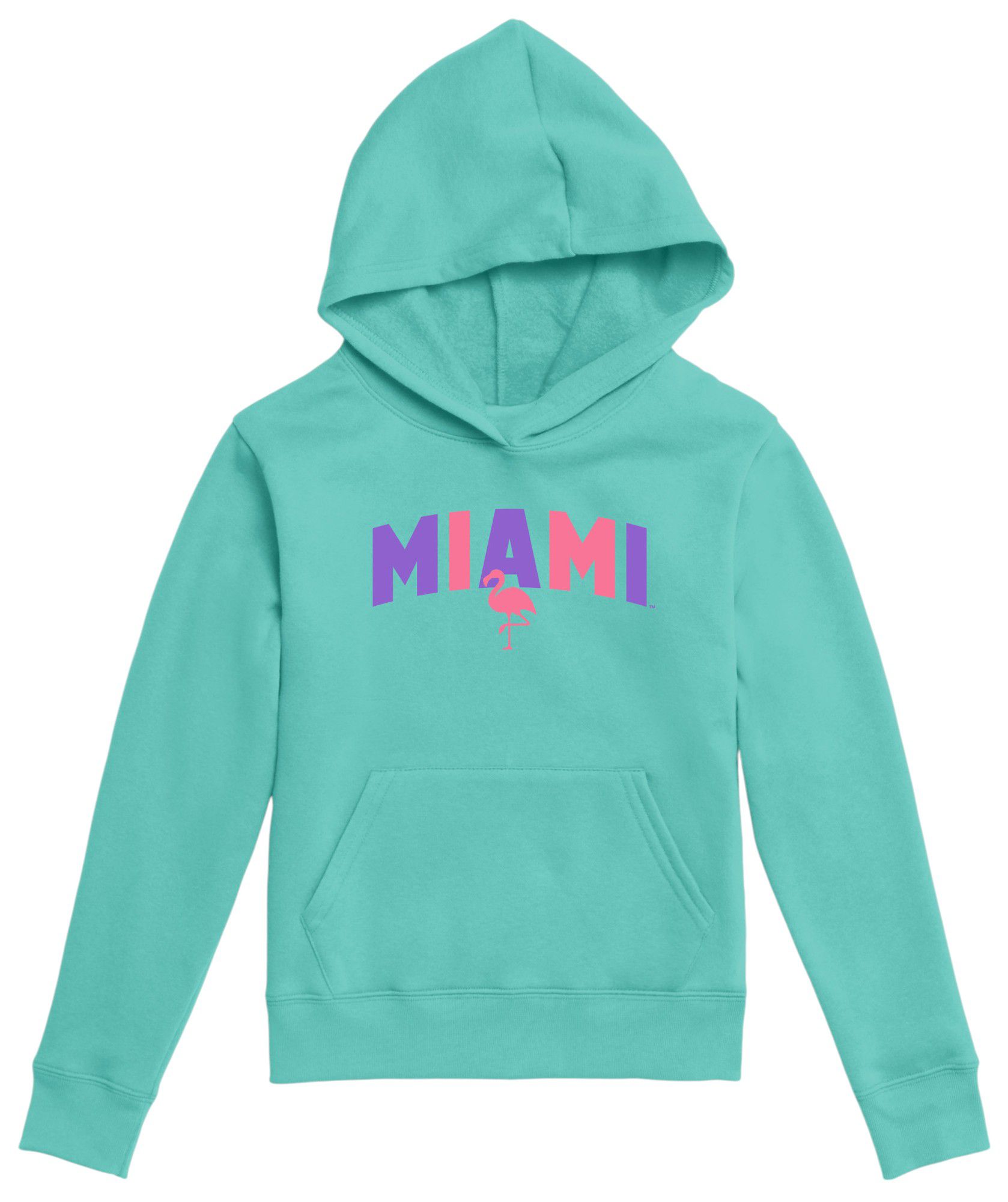 League-Legacy Youth Miami Teal Essential Pullover Hoodie