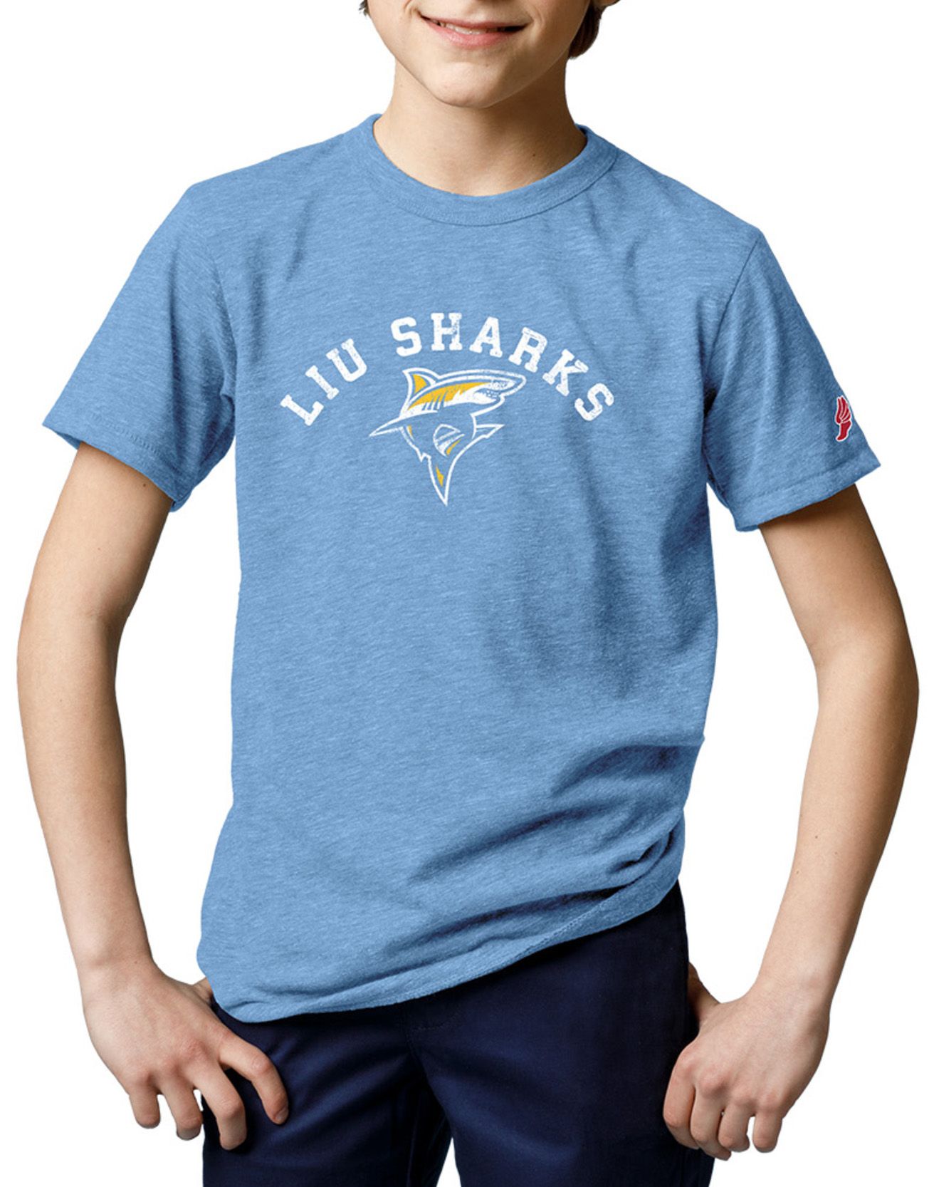 League-Legacy Youth LIU Brooklyn Blackbirds Power Blue Victory T-Shirt