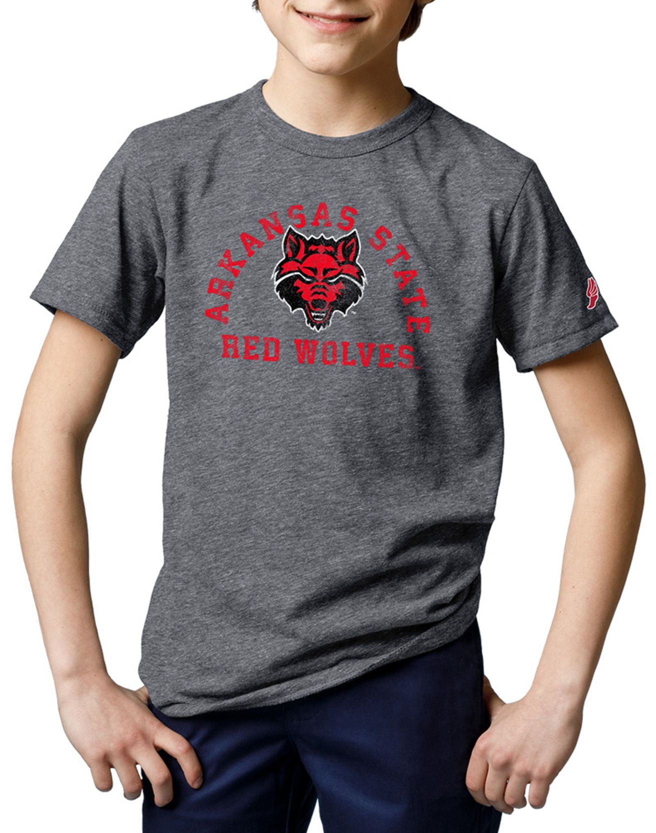 League-Legacy Youth Arkansas State Red Wolves Heather Victory T-Shirt
