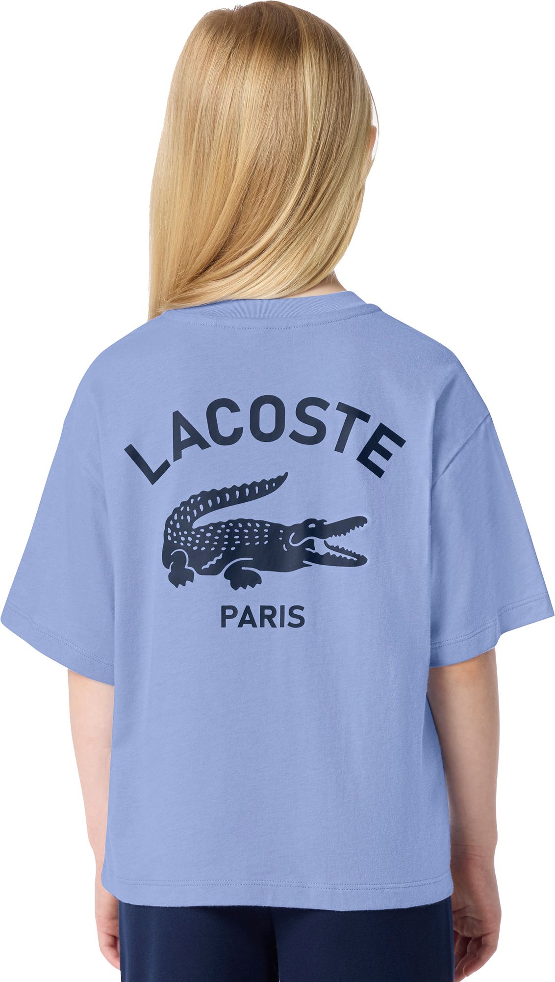 Lacoste Girls' Croc Knit Tee