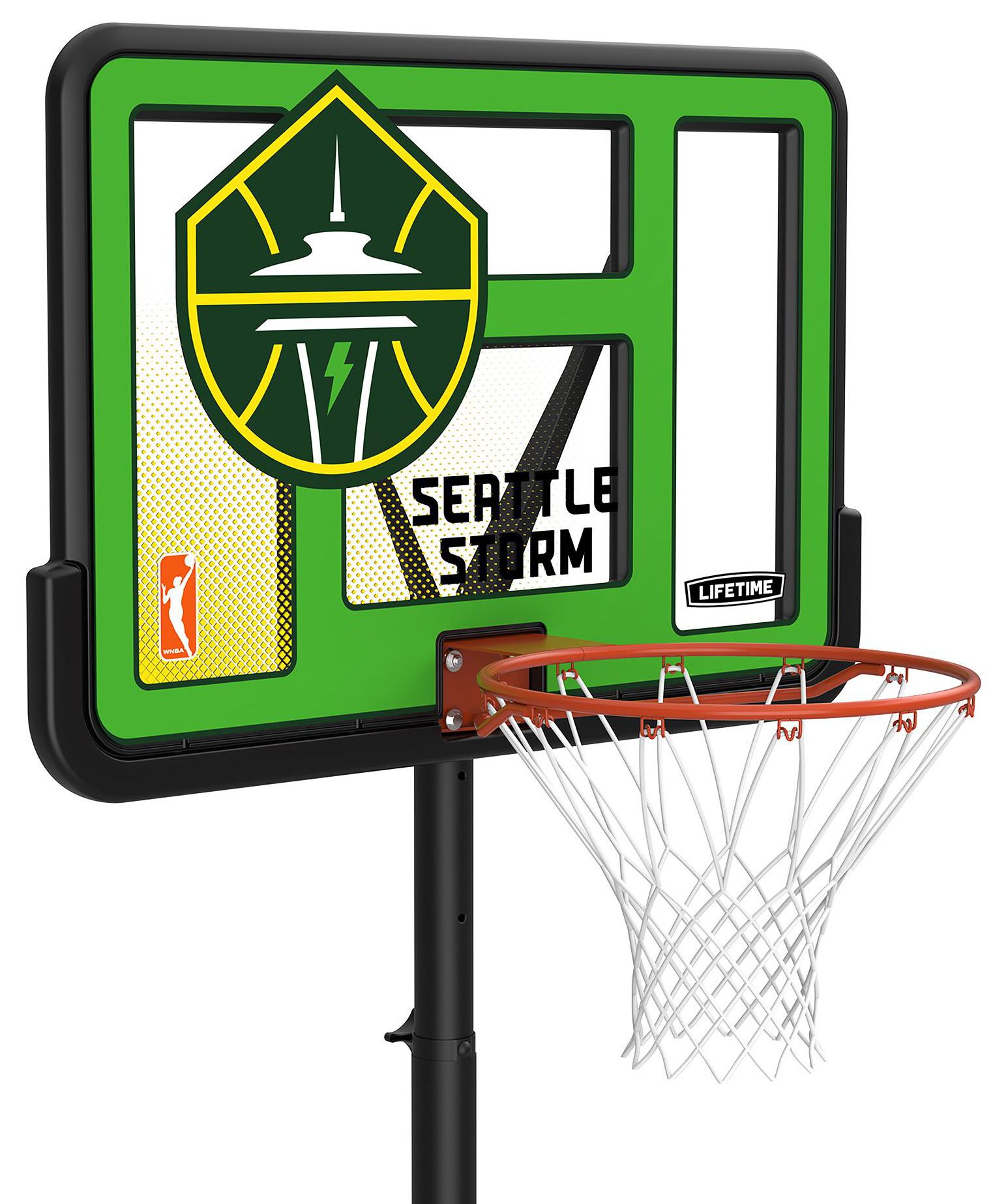 Lifetime 44 in. Portable WNBA Pro-Court Hoop - Black