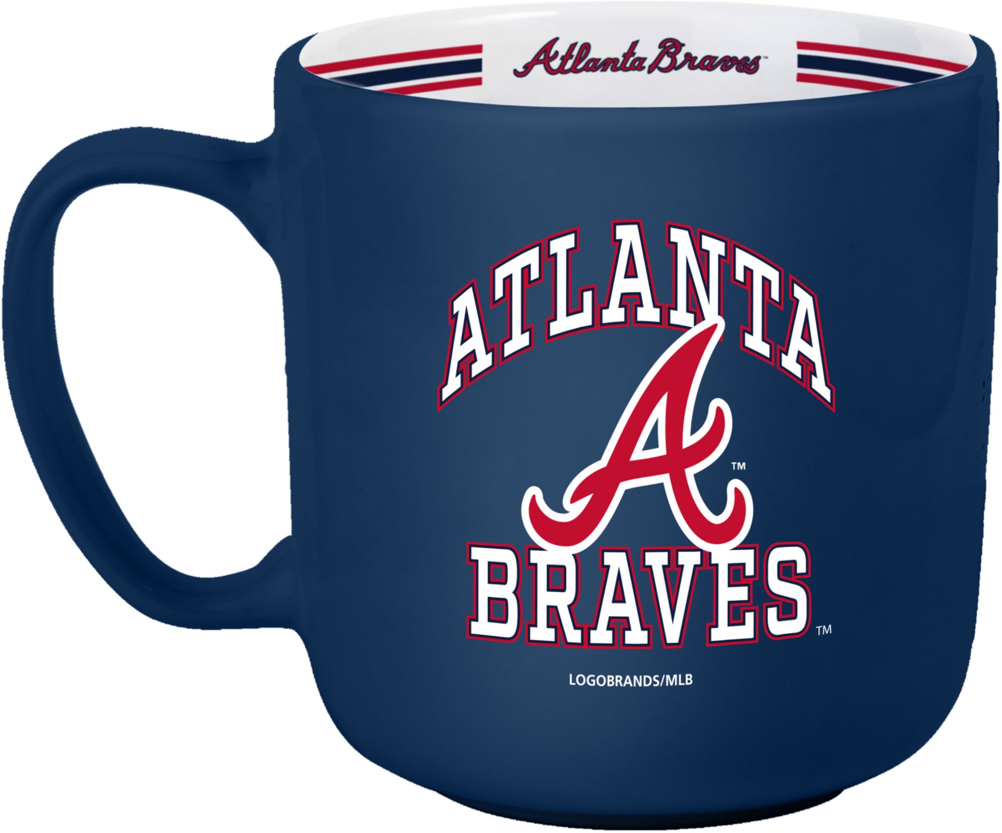 Logo Atlanta Braves  Striped 15 oz. Mug