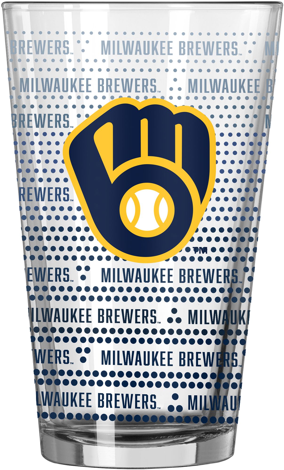 Logo Milwaukee Brewers  16oz. Chant Pint Glass